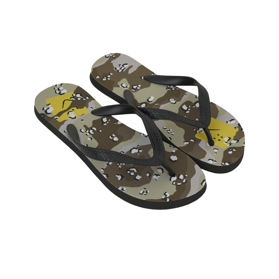 캐피탈 초콜릿 칩 카모 플립 플랍 베이지(Kapital Chocolate Chip Camo Flip Flops Beige) - 4