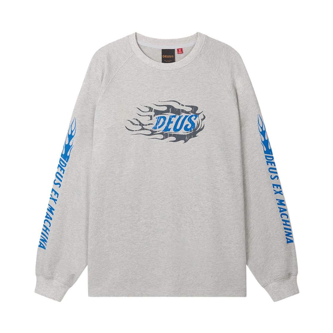 - Deus Ex Machina Hotmark L/S T-Shirt Medium Grey