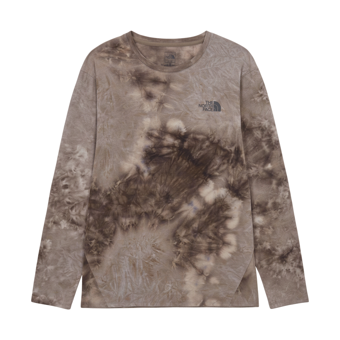 NT7TS56B The North Face Flow-Dye L/S R/T-Shirt Dark Beige - 26FW