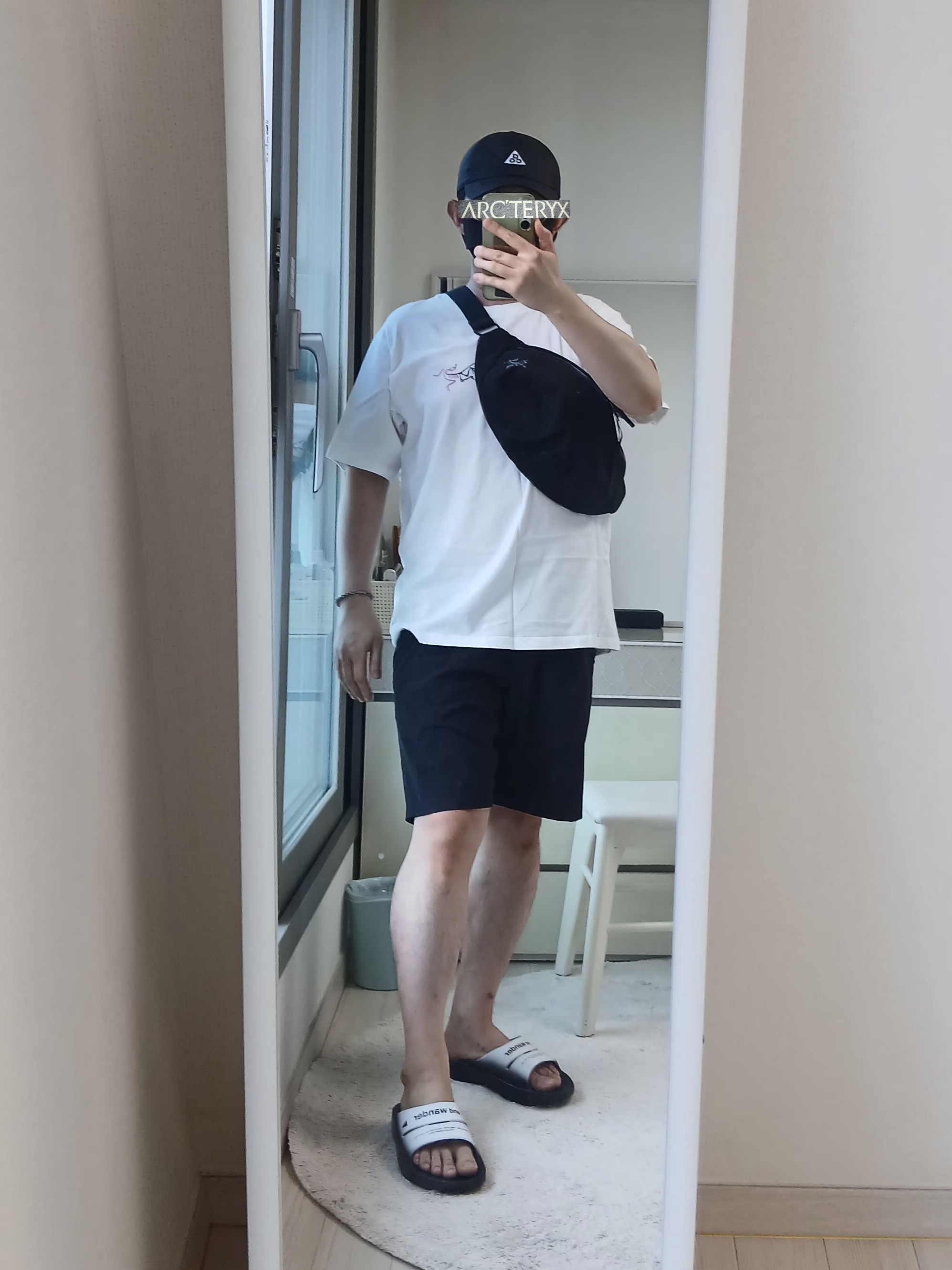 Nike ACG Trail Cap Black, Oofos x And Wander Ooahh Slide 착용 스타일 - 10
