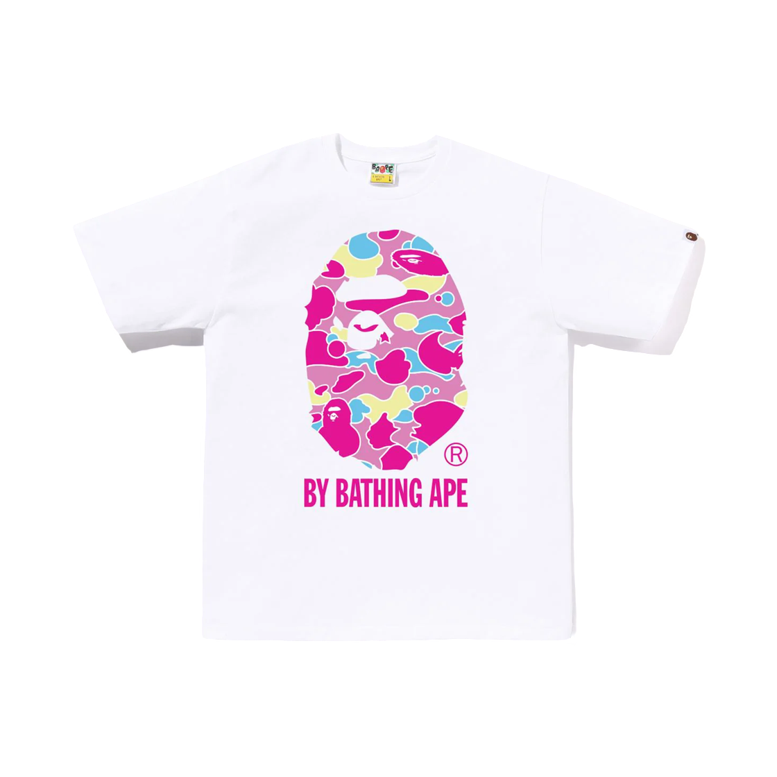 - BAPE Sta Camo By Bathing Ape T-Shirt White Pink