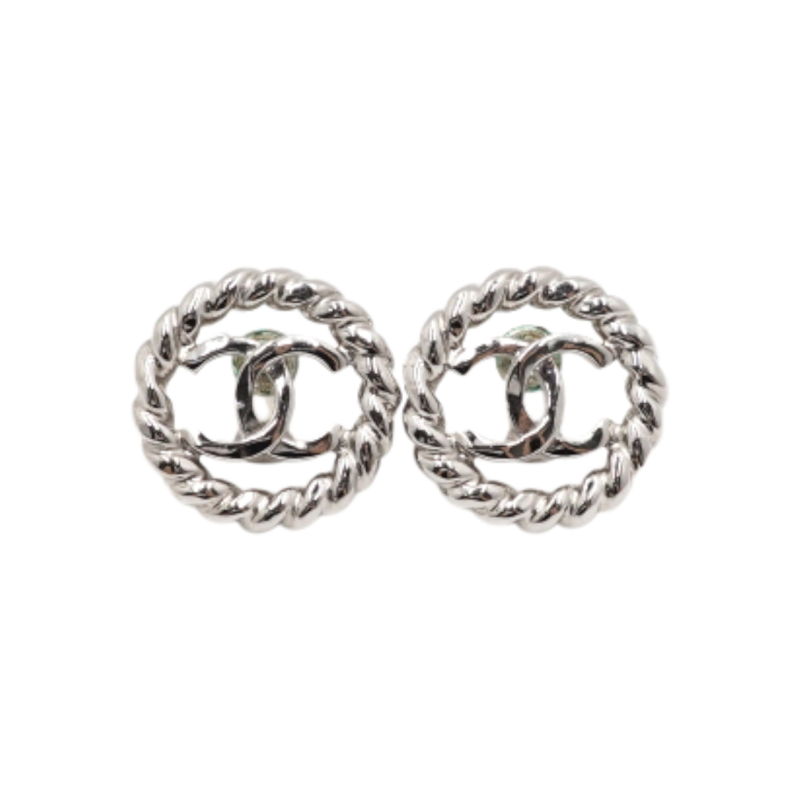 샤넬 ABE952 25시즌 CC로고 라운드 루프 이어링 aa65127(Chanel ABE952 25th Season CC Logo Round Hoop Earrings) - 1