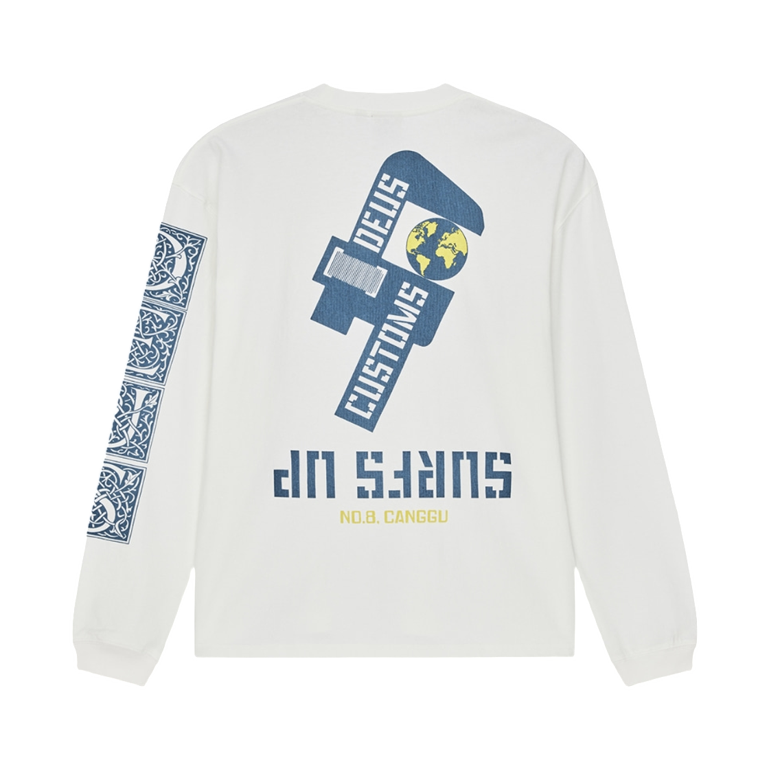 데우스 엑스 마키나 스웰 맵스 OS 롱슬리브 티셔츠 화이트(Deus Ex Machina Swell Maps OS L/S T-Shirt White) - 2