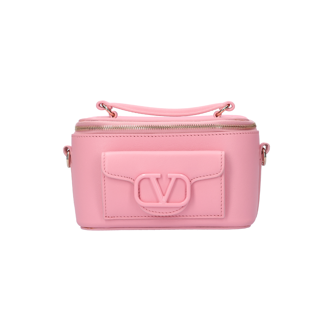 IT8LEMV38K68 Valentino Garavani Mini Rockstud Leather Handbag Pink