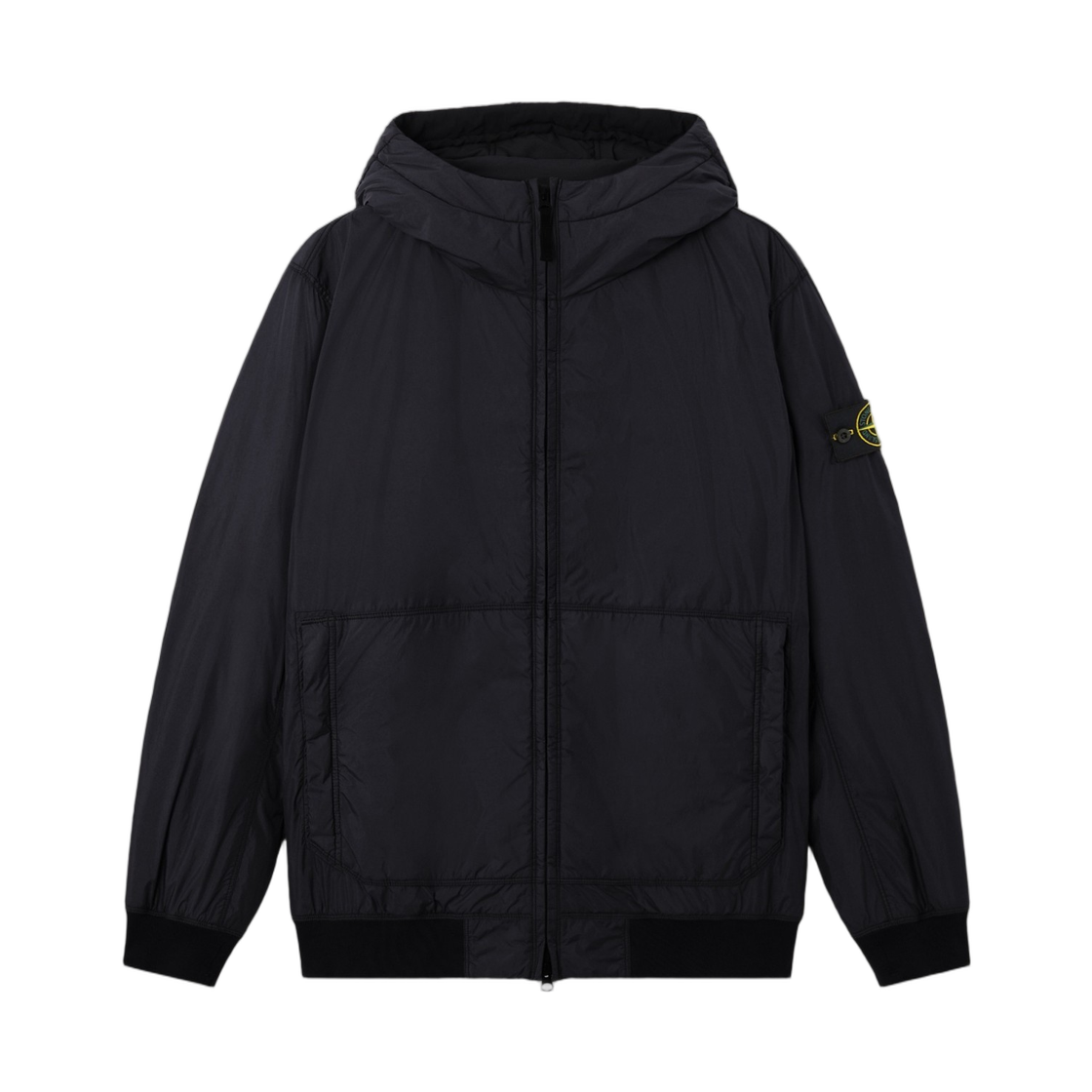 L2S1541001-10S0A23-V0020 Stone Island 4100110 Crinkle Reps Ny Hooded Jacket with Wind Resistance and Anti-Drop Navy Blue - 26FW