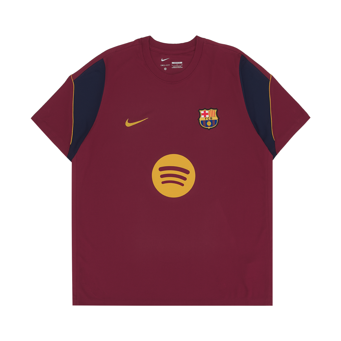 II2254-621 Nike FC Barcelona Strike Soccer Dri-Fit Short Sleeve Top Noble Red Blackened Blue (II2254-621) (Non Marking Ver.)