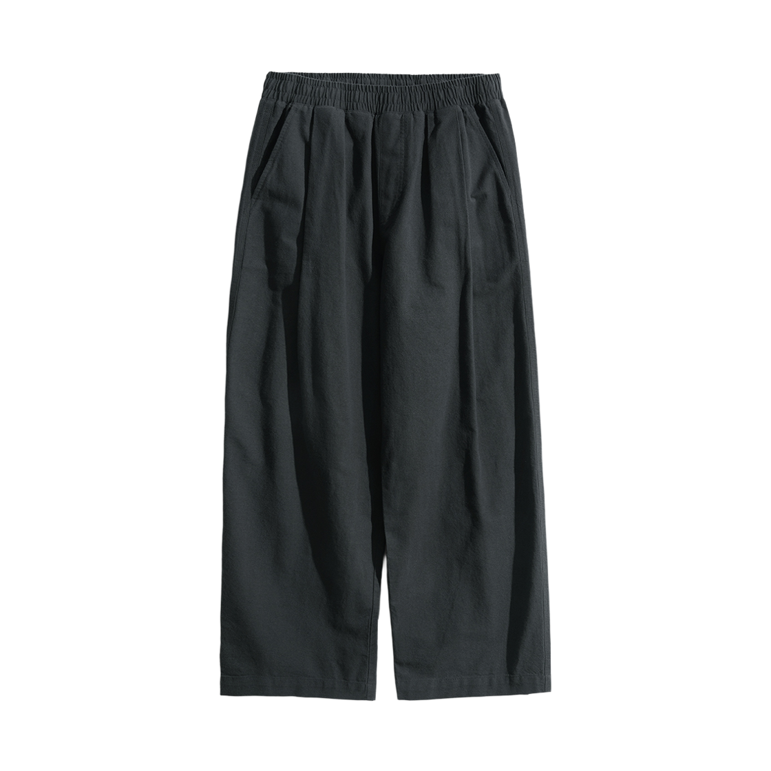 BJLP4539_Charcoal_291 PERSTEP Coolmix Like Linen Long Pants Charcoal BJLP4539