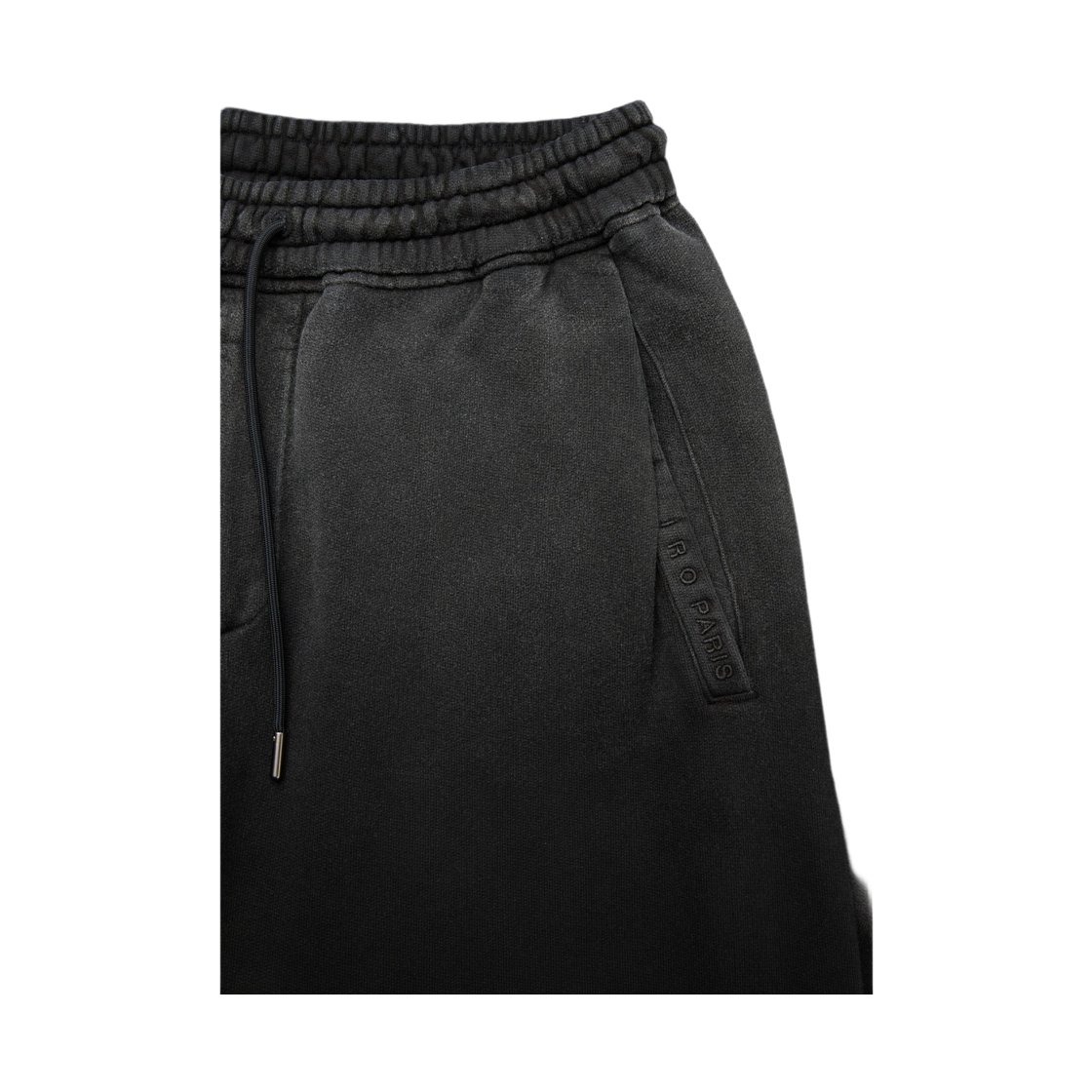 이로 뉘앙스 다잉 셋업  스웻팬츠 블랙(Iro Nuances Garment-Dyed Set-Up Sweatpants Black) - 5