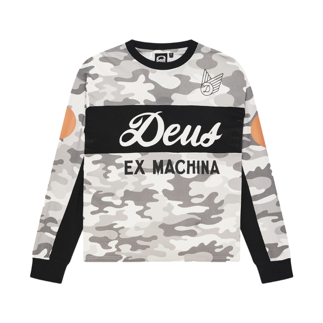 - Deus Ex Machina Ombre Moto Jersey Light Grey