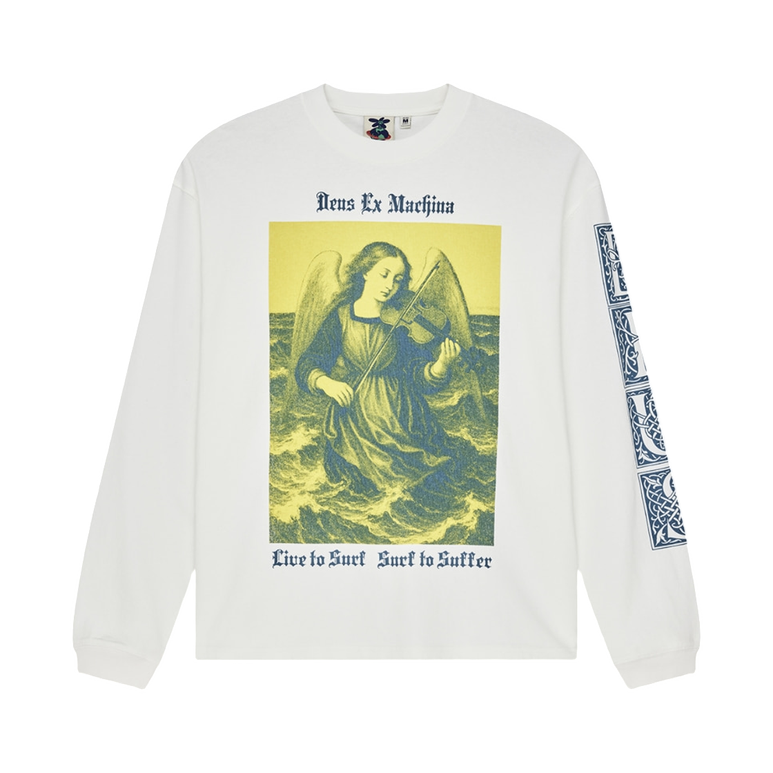 - Deus Ex Machina Swell Maps OS L/S T-Shirt White