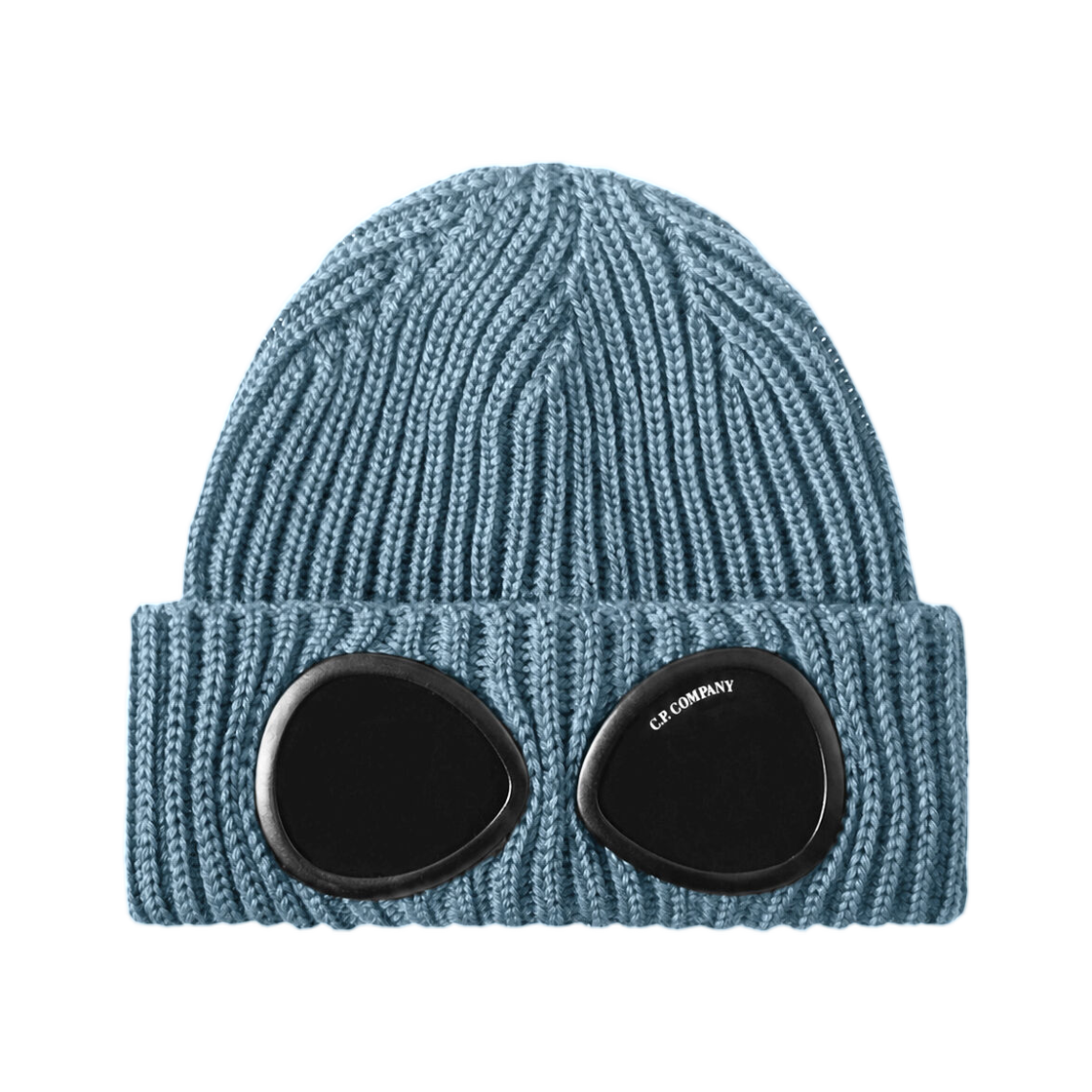 21CMAC742A005509A871 C.P. Company Extrafine Merino Wool Goggle Beanie Orion Blue - 26FW