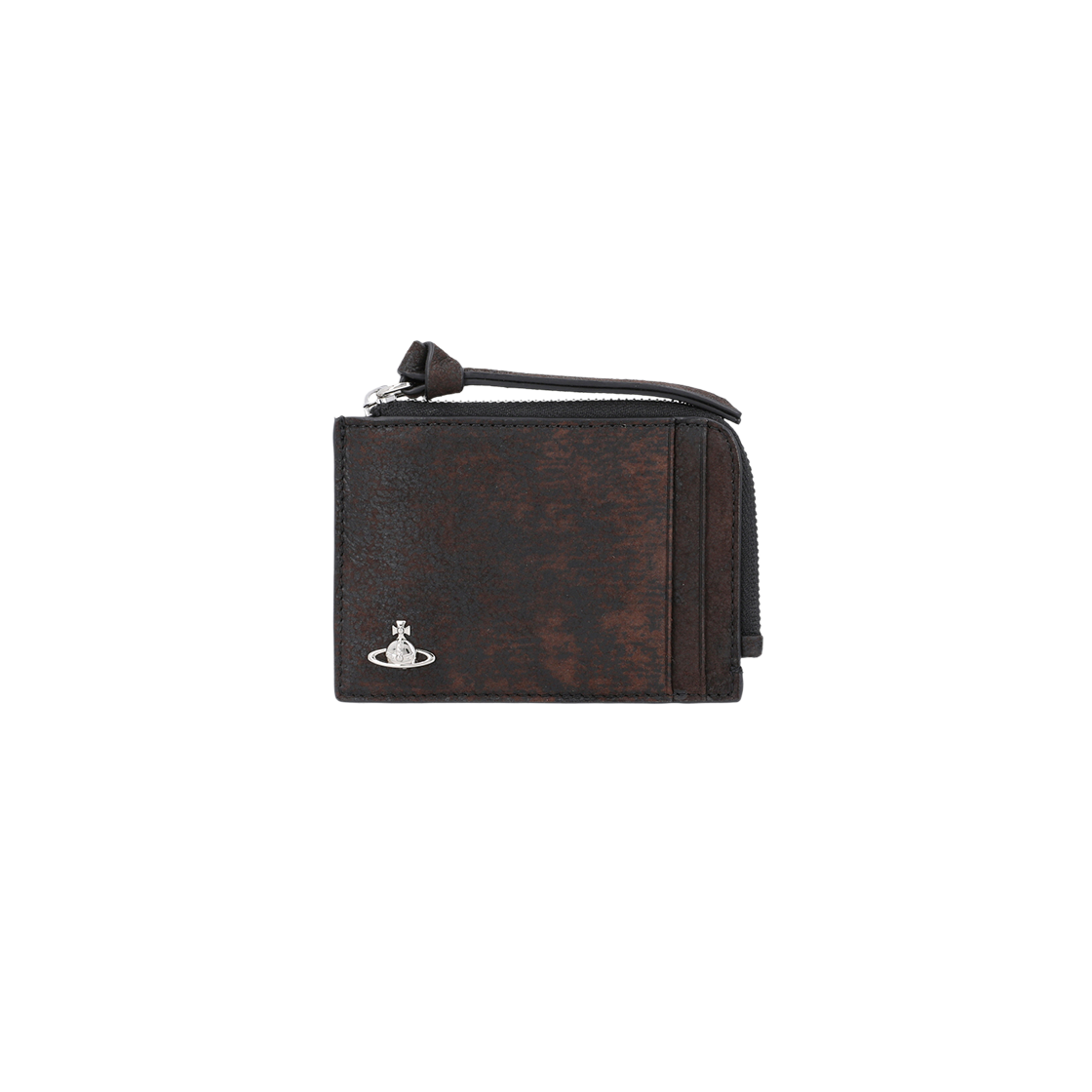 5402000YU L00BK D402 [20% 쿠폰] Vivienne Westwood Vintage Leather Zipper Card Holder Dark Brown