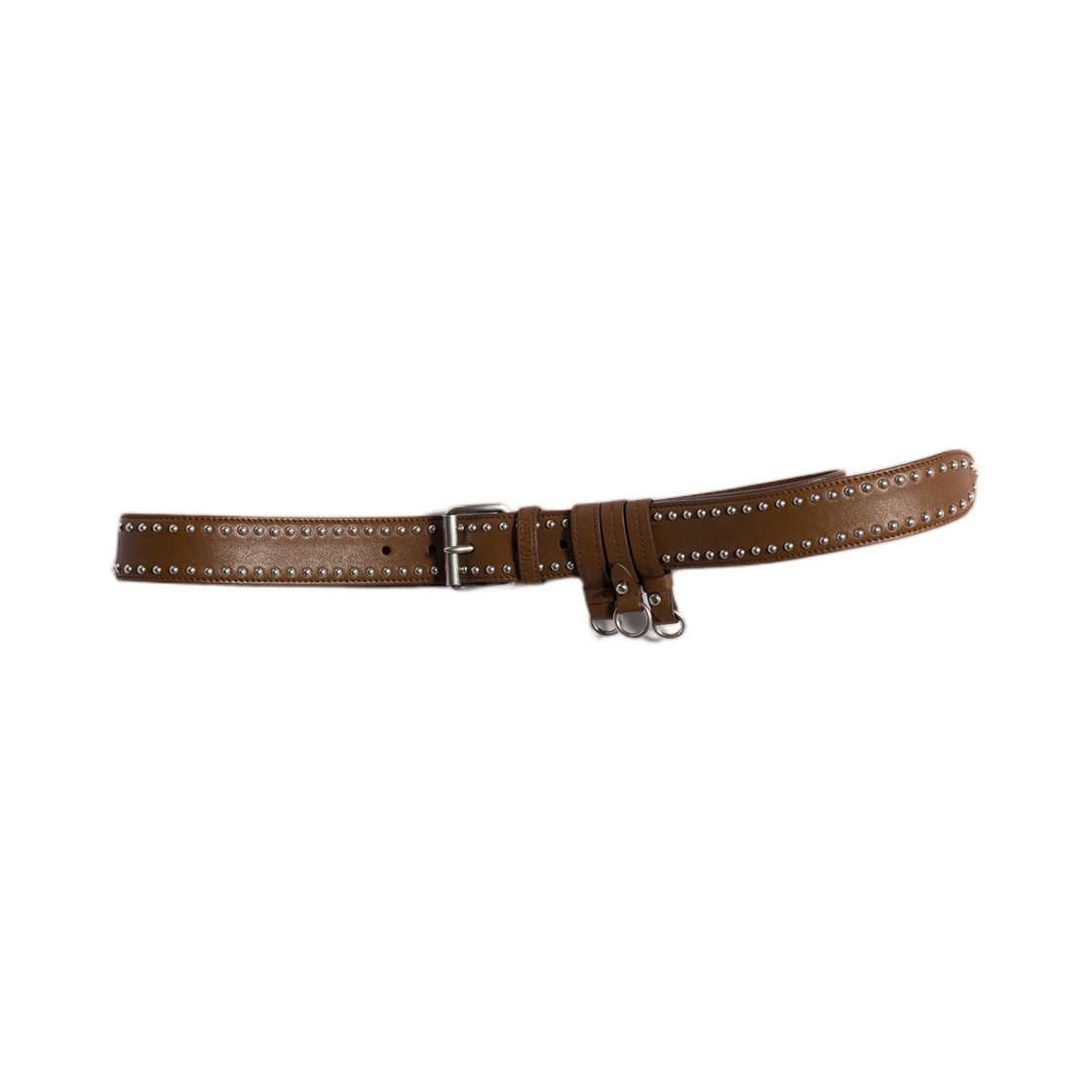 5CC742-2ZT3-F0316 (W) Miu Miu Leather Belt Oak