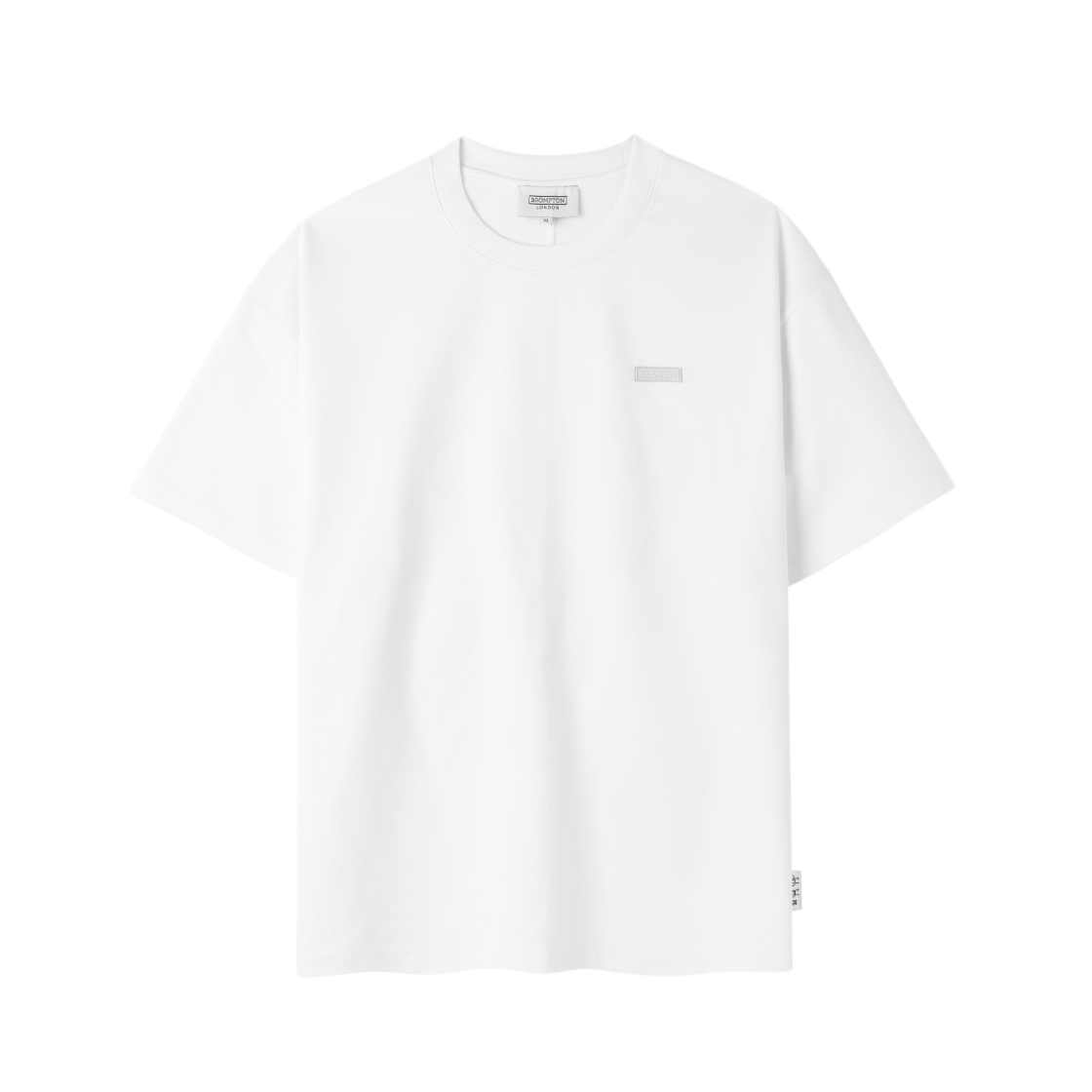 P262MTS136010 BROMPTON LONDON Supima Half Sleeve T-Shirt White