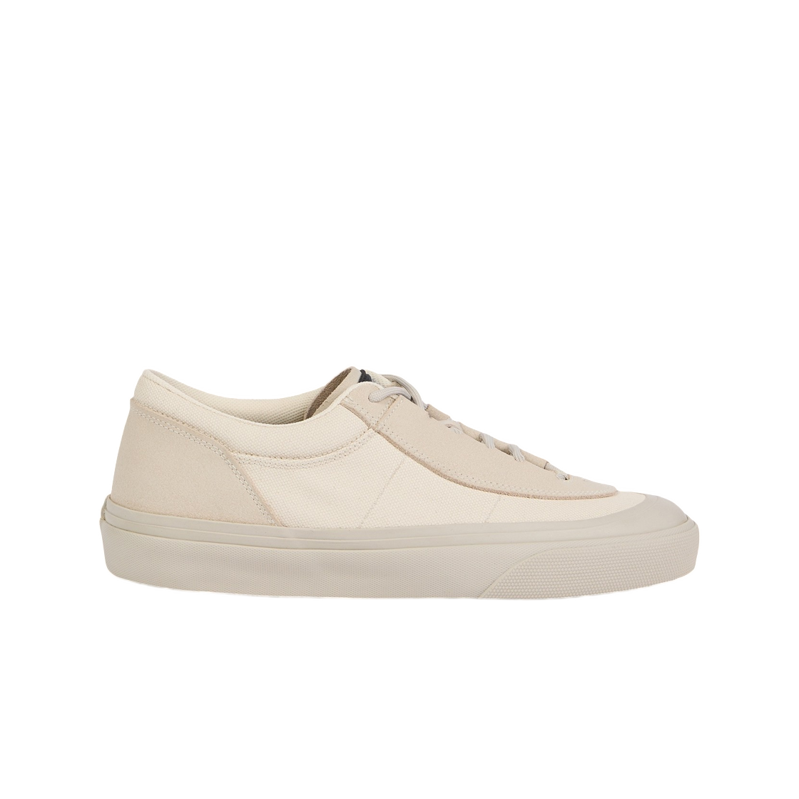 L2SFWS1000-20S0538-V0093 Stone Island S100020 Canvas Suede Low-Top Trainers with Compass Logo Patch Ivory - 26FW