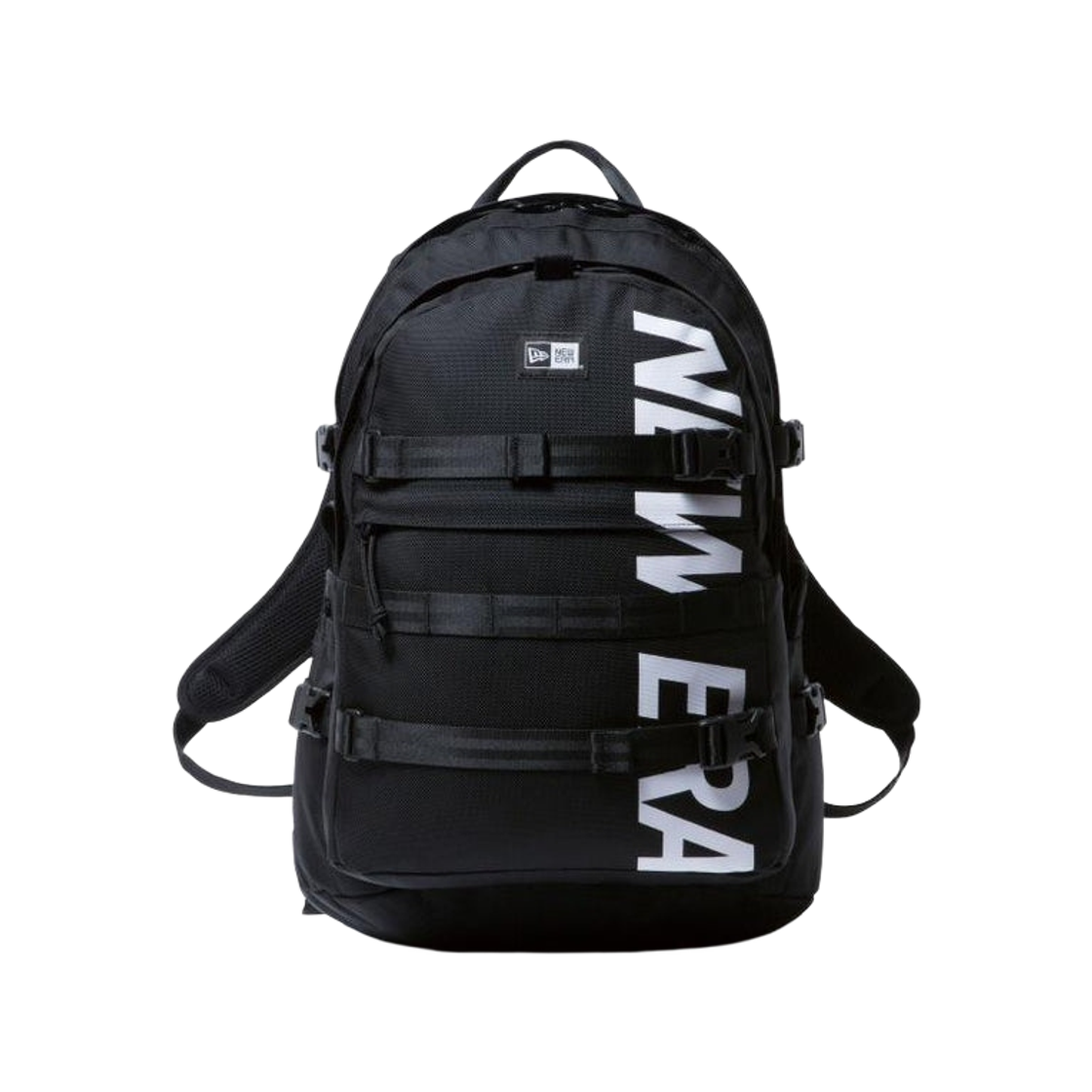 뉴에라 캐리어 팩 프린티드 로고 35L 블랙 화이트(New Era Carrier Pack Printed Logo 35L Black White)