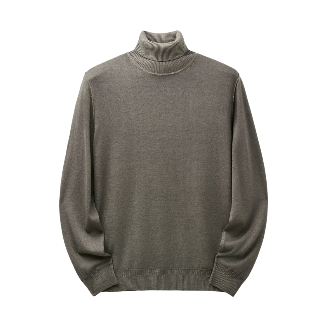 시리즈 울 다잉 터틀넥 스웨터 그레이(Series Wool-Dyed Turtleneck Sweater Gray)