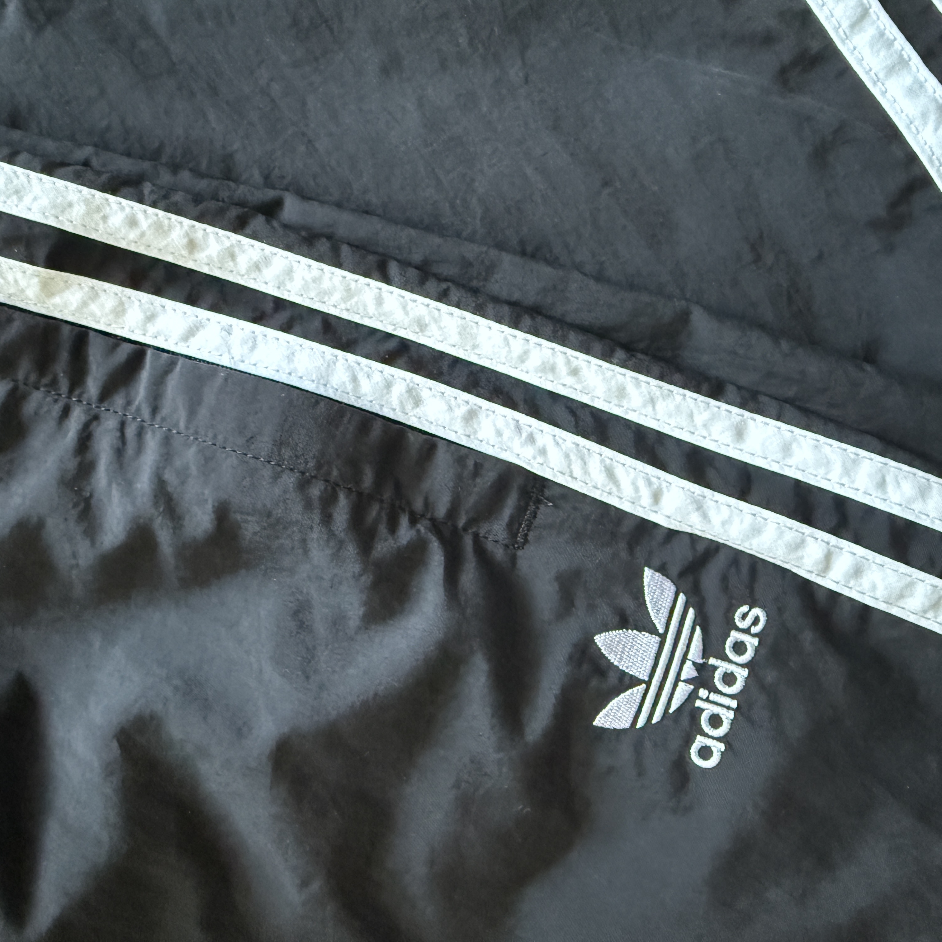 Adidas Originals Capri Shorts Black White - KR Sizing 착용 스타일