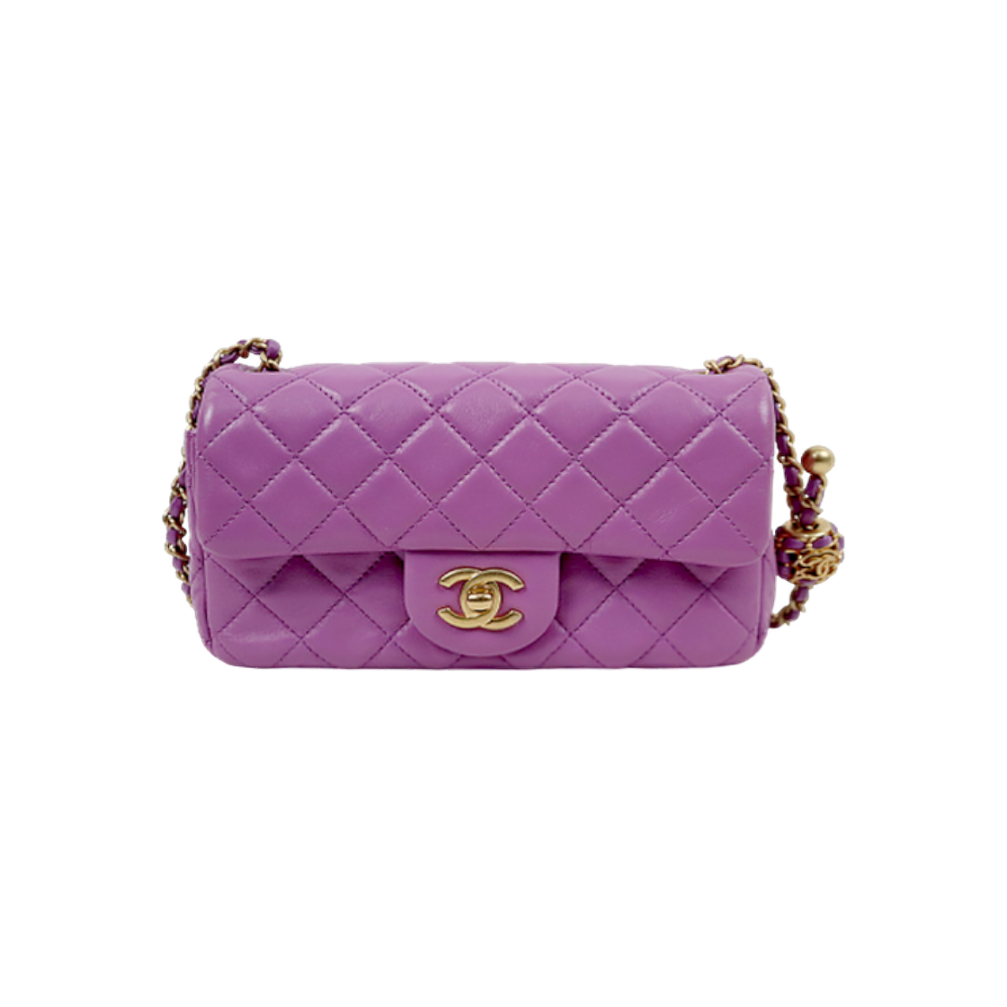 샤넬 퍼플 골드볼 뉴미니 C-A64038(Chanel Purple Goldball New Mini C-A64038)