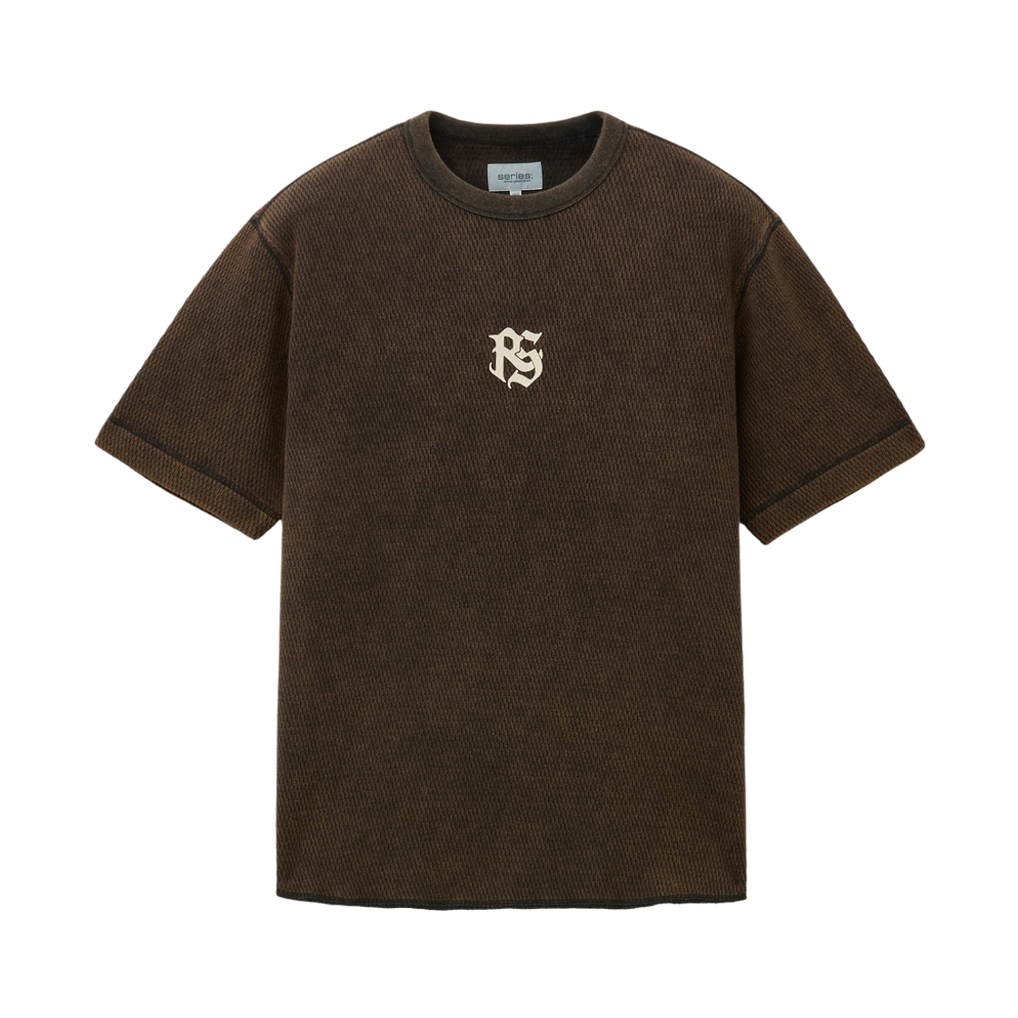 시리즈 x 로우하이드 워시드 아트워크 반팔 티셔츠 다크 브라운(Series x Rawhyde Washed Artwork Short-Sleeve T-Shirt Dark Brown)
