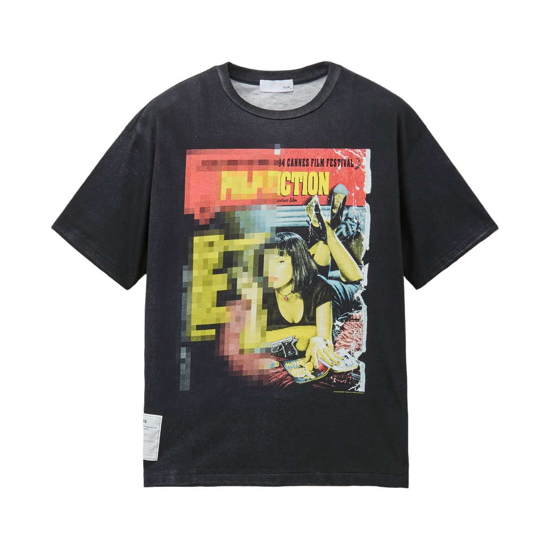 시리즈 톨큐 트롱프뢰유 모자이크 티셔츠 블랙(Series Tolq L'Oeil Mosaic T-Shirt Black)