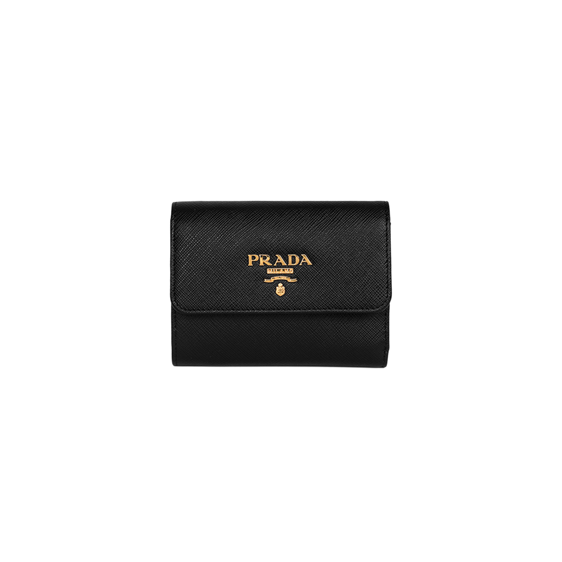 [25% 쿠폰] 프라다 사피아노 메탈 로고 반지갑 블랙([25% 쿠폰] Prada Saffiano Metal Logo Wallet Black)