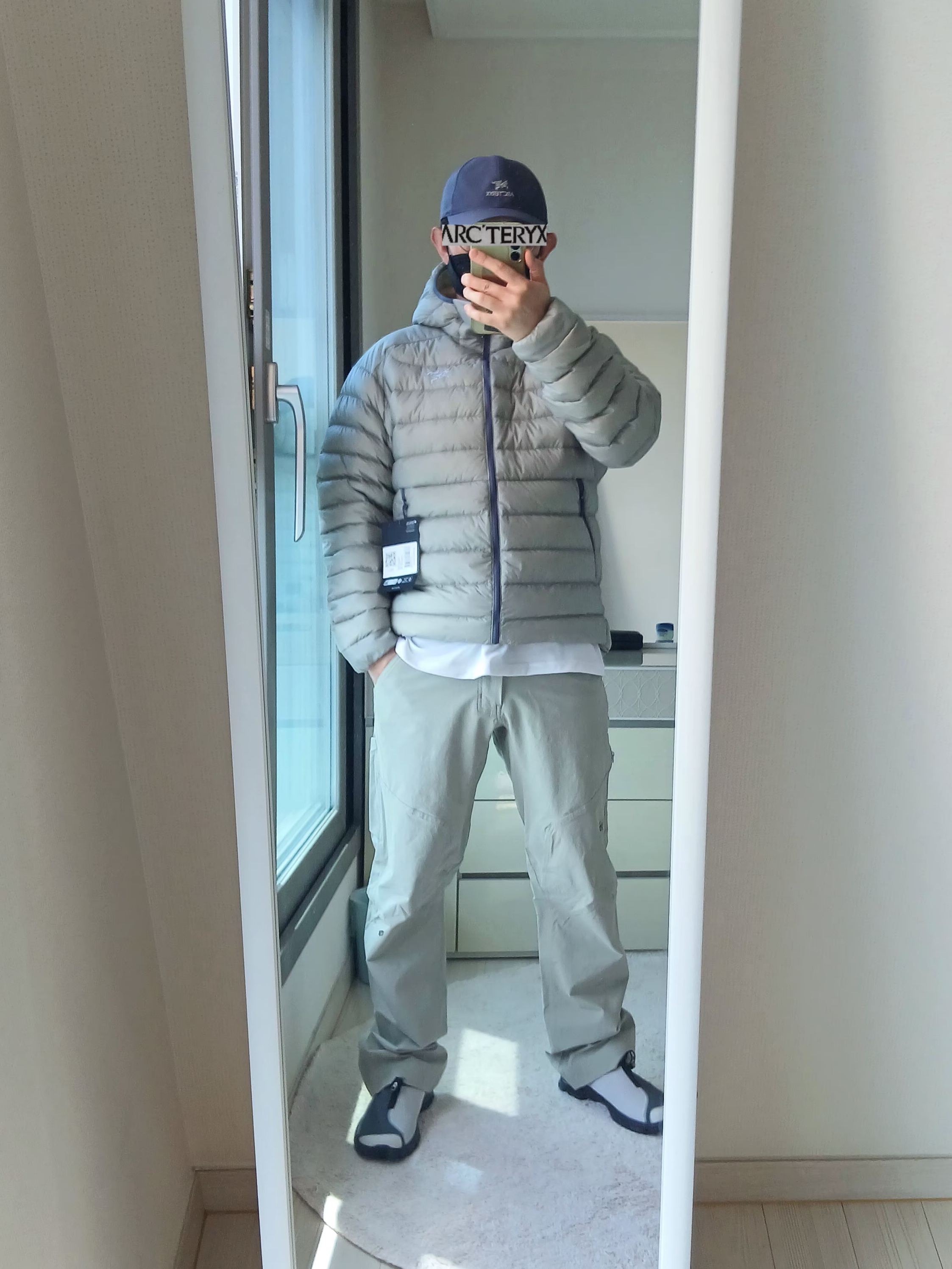 Arc'teryx Cronin Cotton Pants Habitat, Arc'teryx Cerium Hoody Headwaters 착용 스타일 - 8