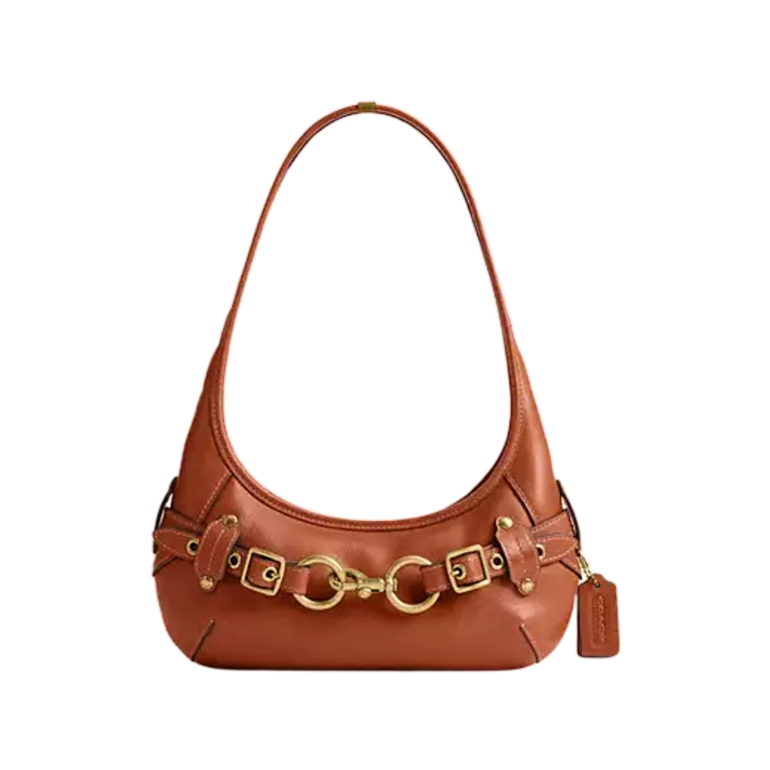 CEN80-B4YU1 Coach Belted Ergo Shoulder Bag 26 B4 Amber Brown