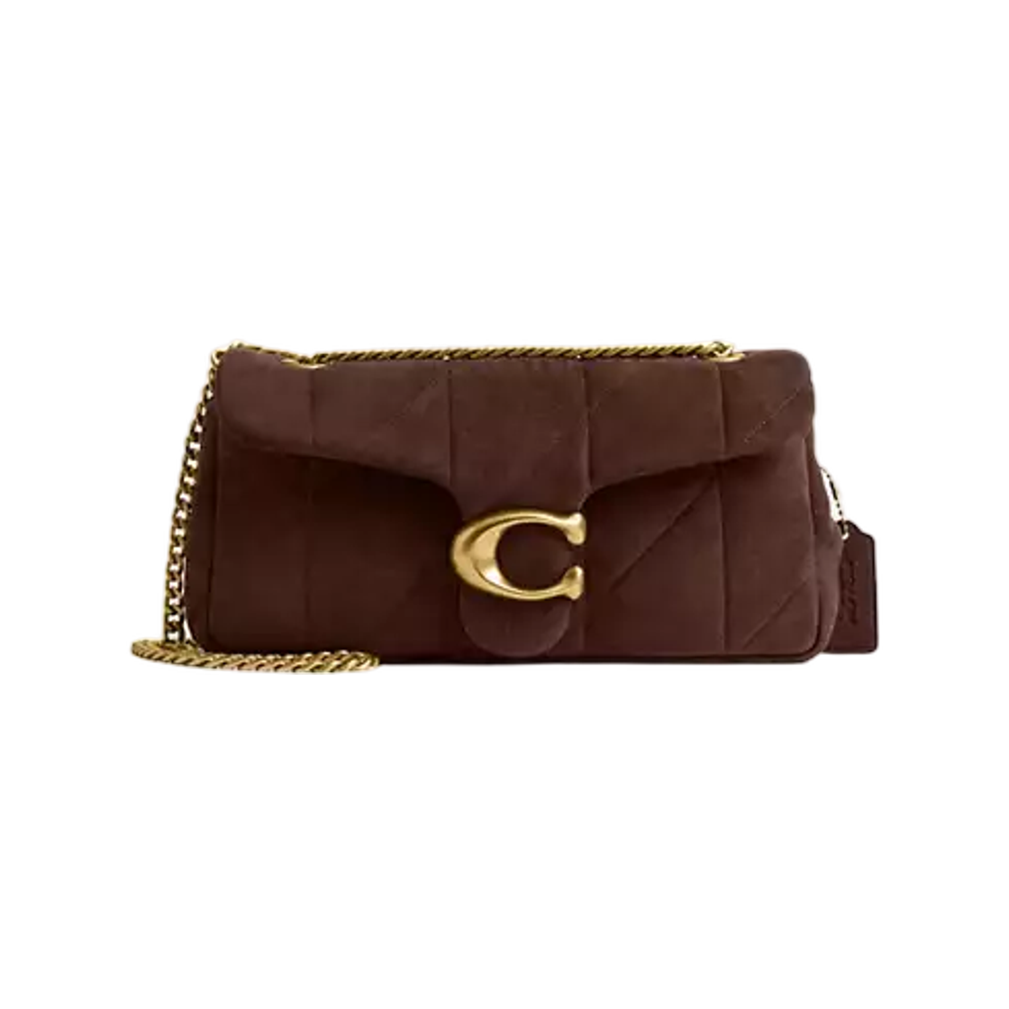 CEN48-B4Z5D Coach Tabby Shoulder Bag 26 with Quilting B4 Dark Chocolate