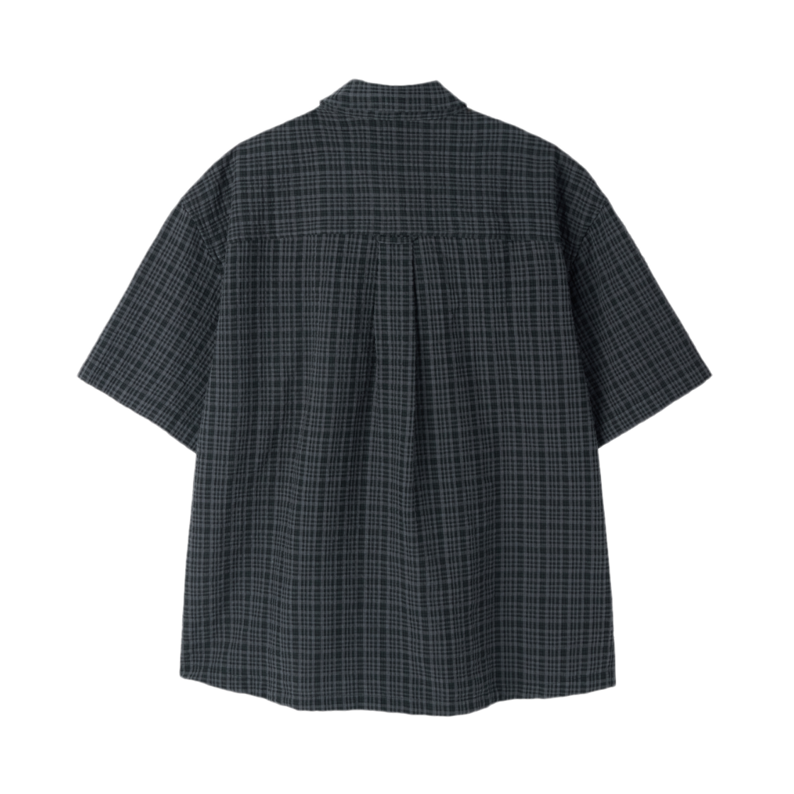 브롬톤 런던 체크 시어서커 셔츠 차콜 그레이(BROMPTON LONDON Check Seersucker Shirt C Grey) - 2