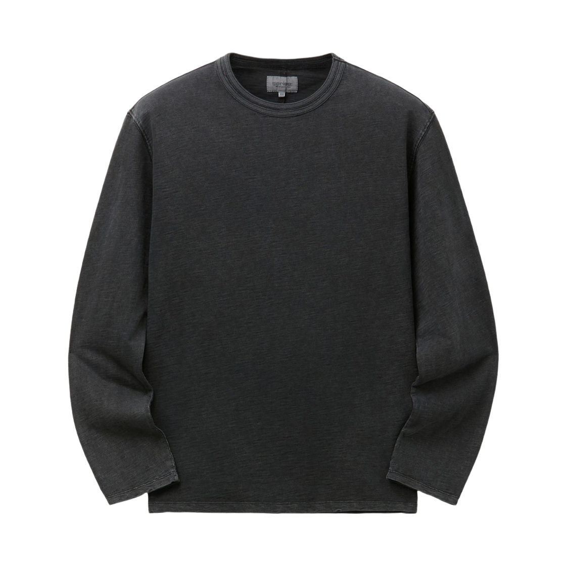 시리즈 슬럽 워싱 긴팔 티셔츠 차콜(Series Slub-Washed Long-Sleeve T-Shirt Charcoal)