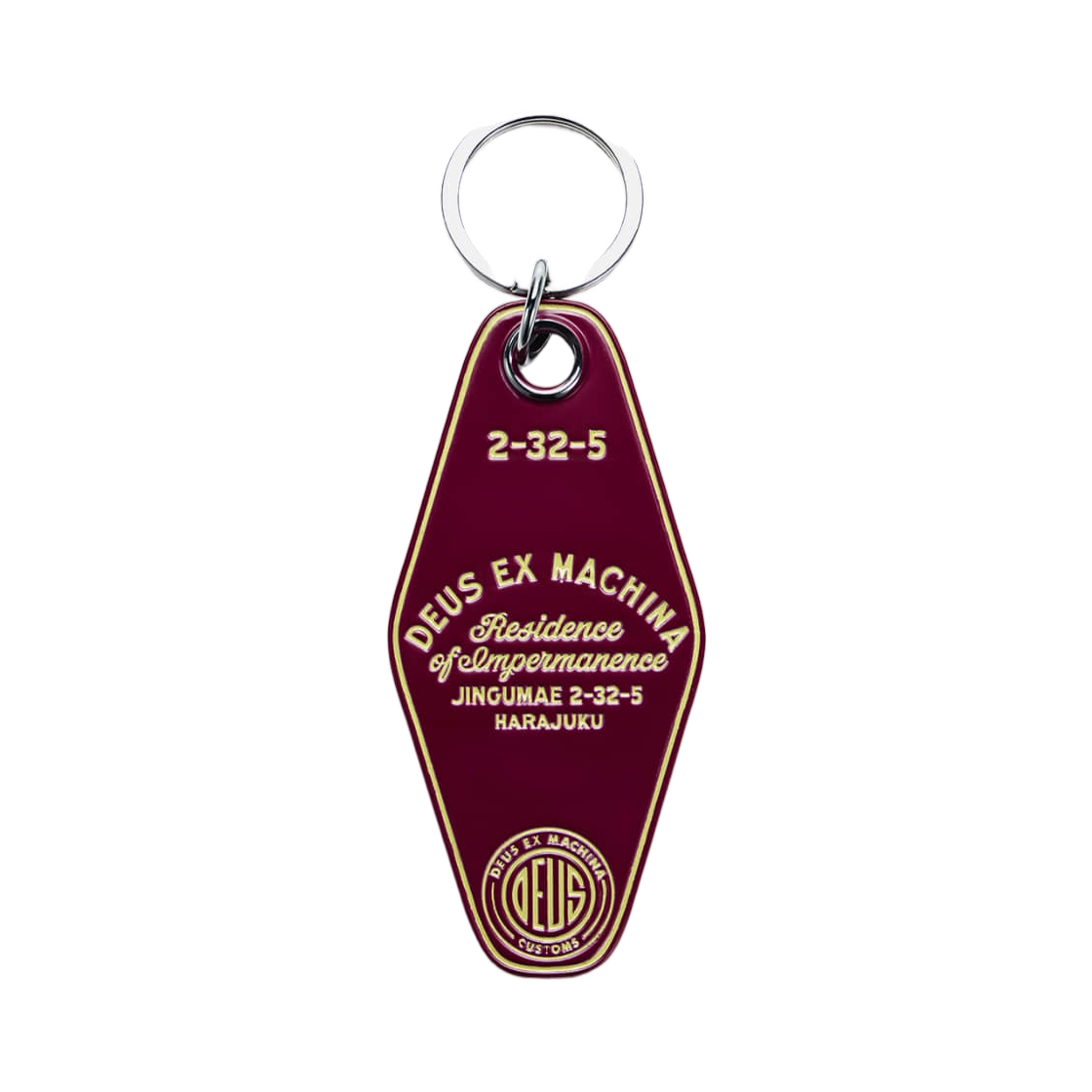 데우스 엑스 마키나 하라주쿠 키 태그 버건디(Deus Ex Machina Harajuku Key Tag Burgundy) - 2