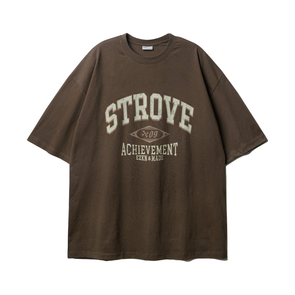 KMST6774_Brown_29 EZKATON Strove Short Sleeve Brown KMST6774