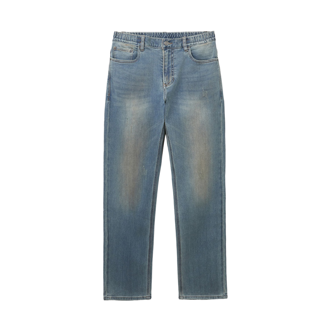 시리즈 연청 오일 테이퍼드 데님 팬츠 인디고(Series Light-Wash Oil Tapered Denim Pants Indigo)
