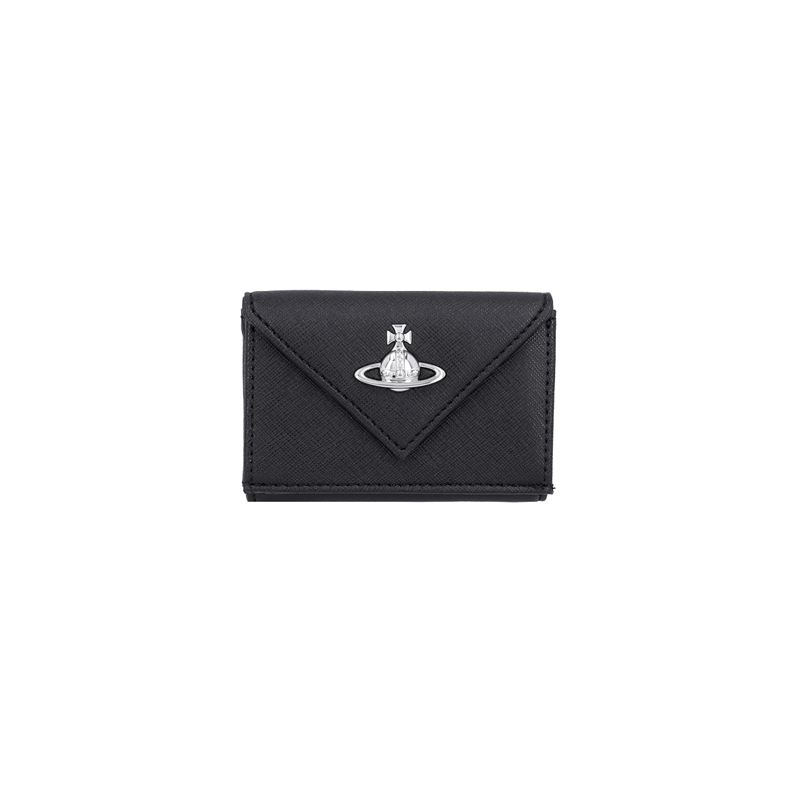 5115002EW S0021 N401 [25% 쿠폰] Vivienne Westwood Envelope Saffiano Leather Wallet Black