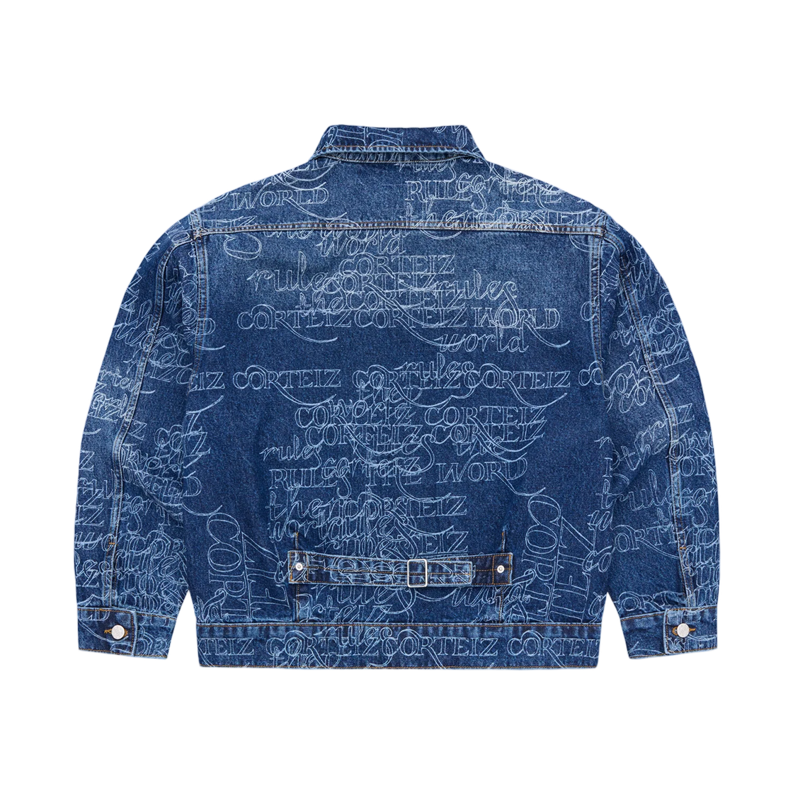 코르테이즈 핸드리튼 데님 자켓 미드 워시 인디고(Corteiz Handwritten Denim Jacket Midwash Indigo) - 2
