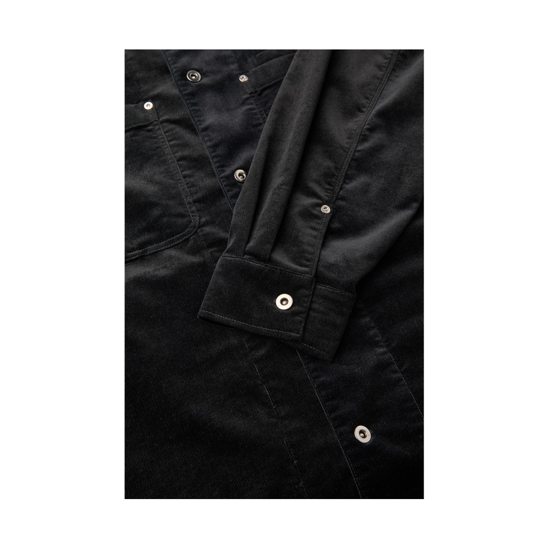 이로 샬뢰르 코듀로이 셔츠 블랙(Iro Chaleur Corduroy Shirt Black) - 6