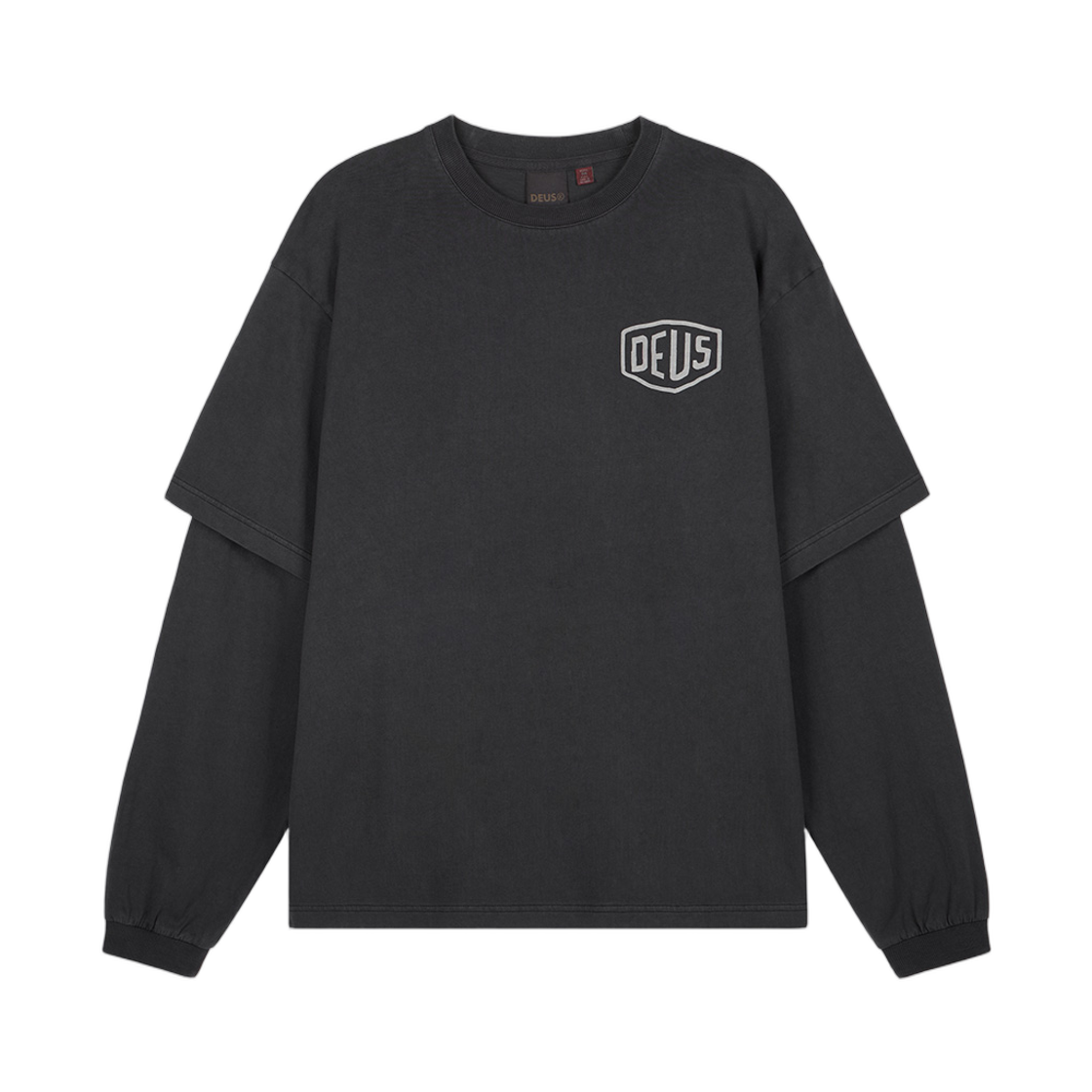 - Deus Ex Machina Marsden Layered L/S T-Shirt Black