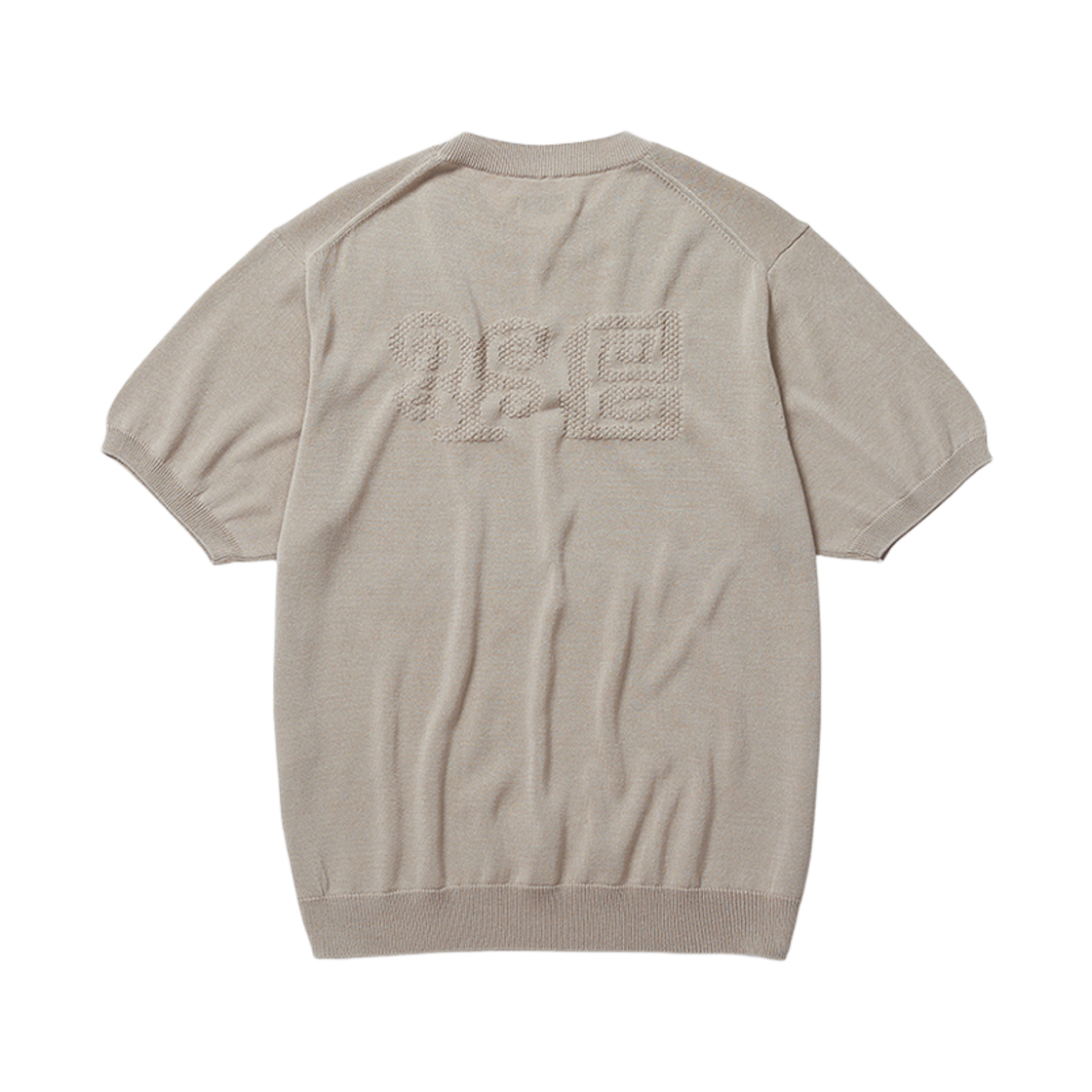 카락터 토템 숏 슬리브 니트 에크루(Karactor Totem Short Sleeve Knit Ecru) - 2
