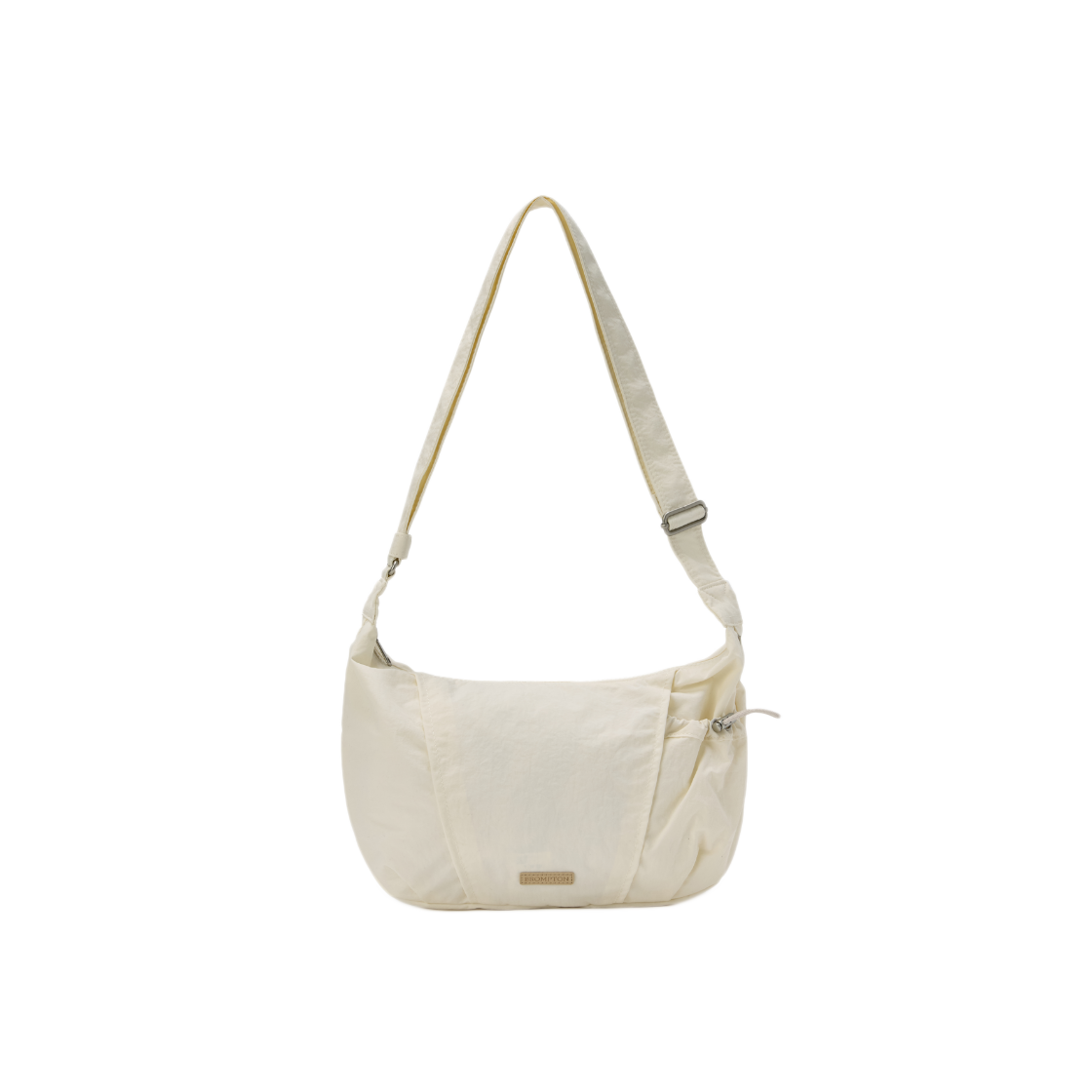 P265ACR107071 BROMPTON LONDON Side Cut Detail Hobo Bag L Beige