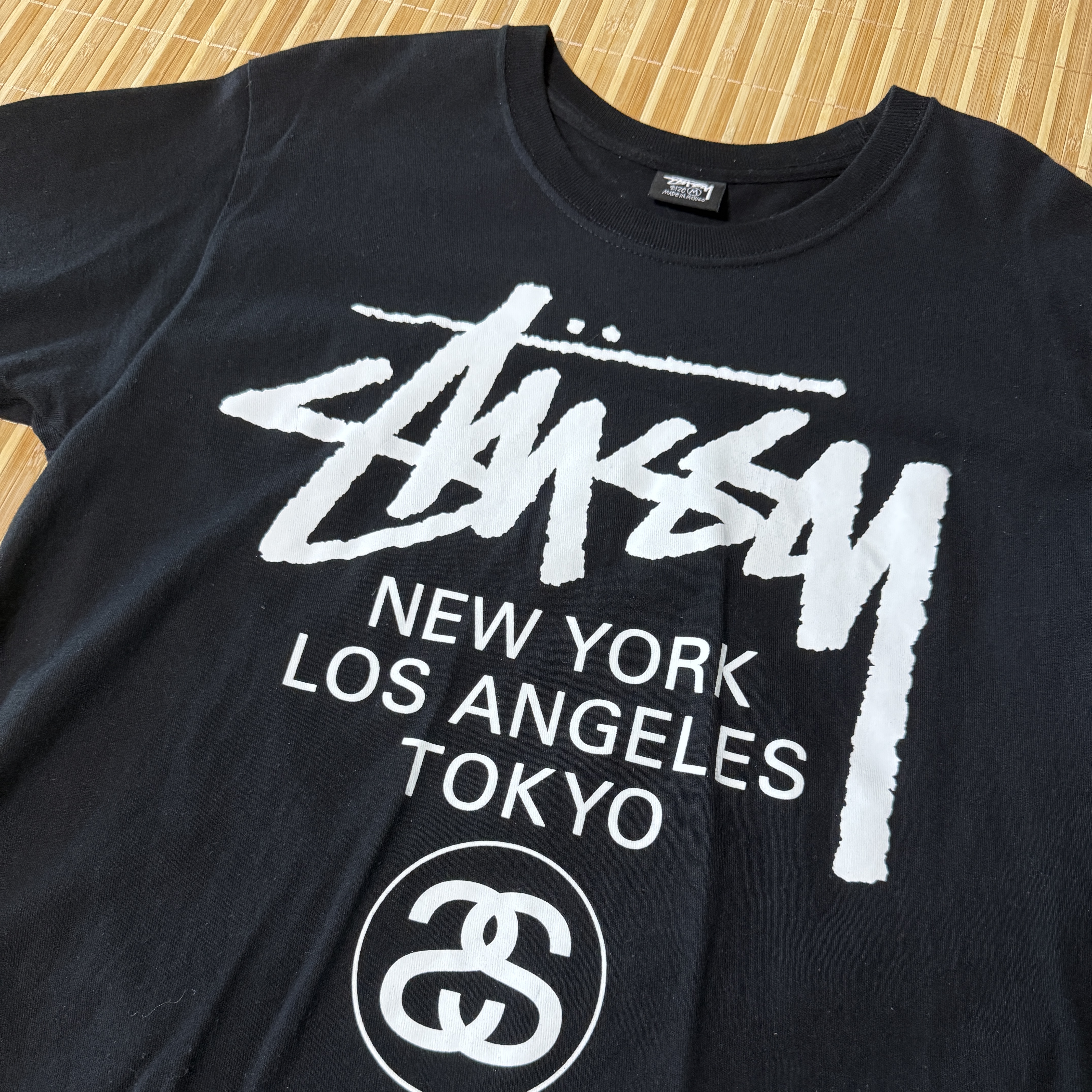 Stussy World Tour T-Shirt Black 착용 스타일