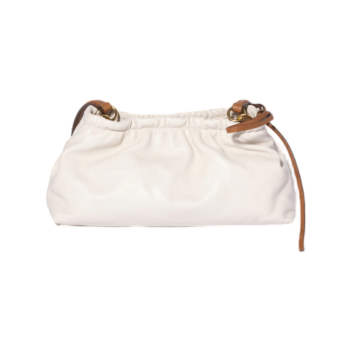 미우 미우 나파 레더 파우치 화이트 카라멜(Miu Miu Nappa Leather Pouch White Caramel) - 3