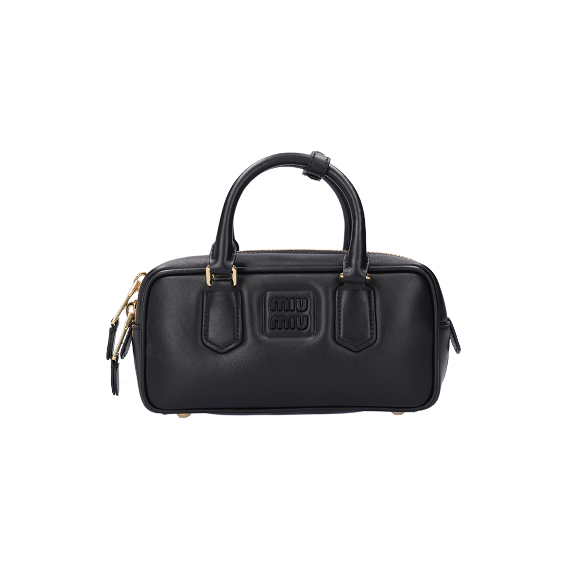 ITKP4V27IWSN Miu Miu 5BB142 Arcadia Leather Bag Black