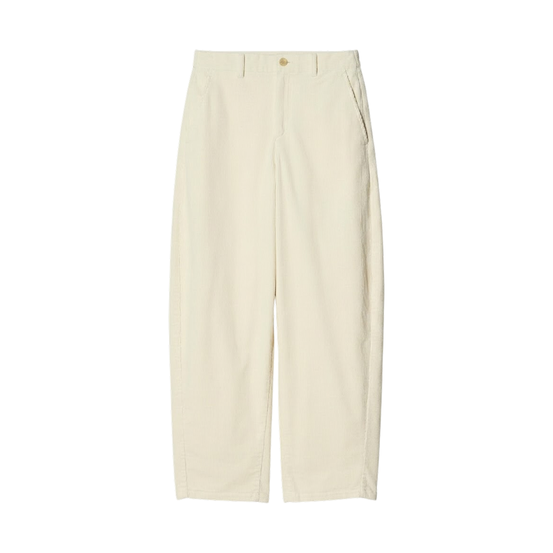 488202-30 (W) Uniqlo x Comptoir des Cotonniers Corduroy Barrel Leg Pants Natural