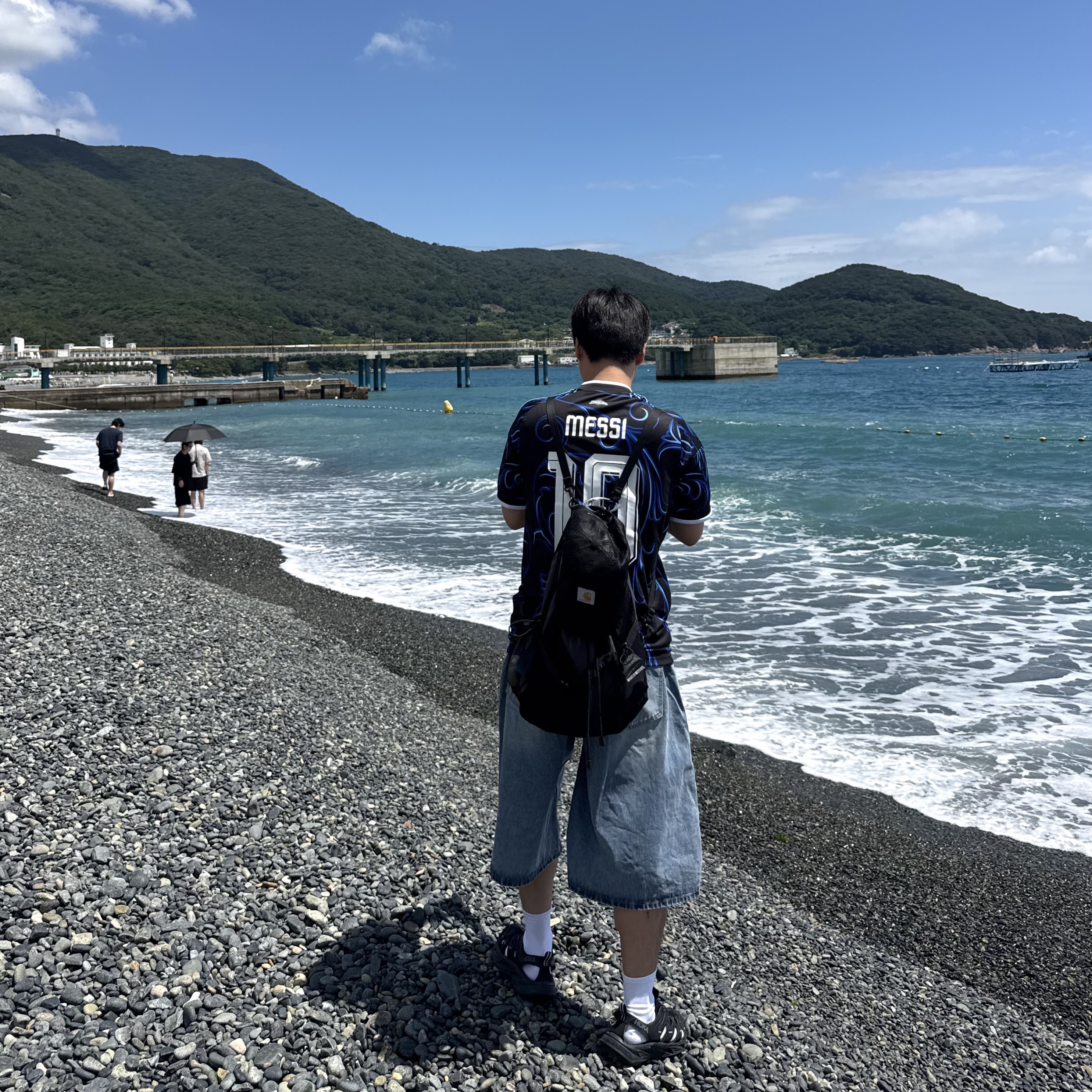 Adidas Argentina 2026 Away Jersey Black Lucid Blue - KR Sizing (Non Marking Ver.), Hoka Hopara Black Castle Rock 착용 스타일 - 1