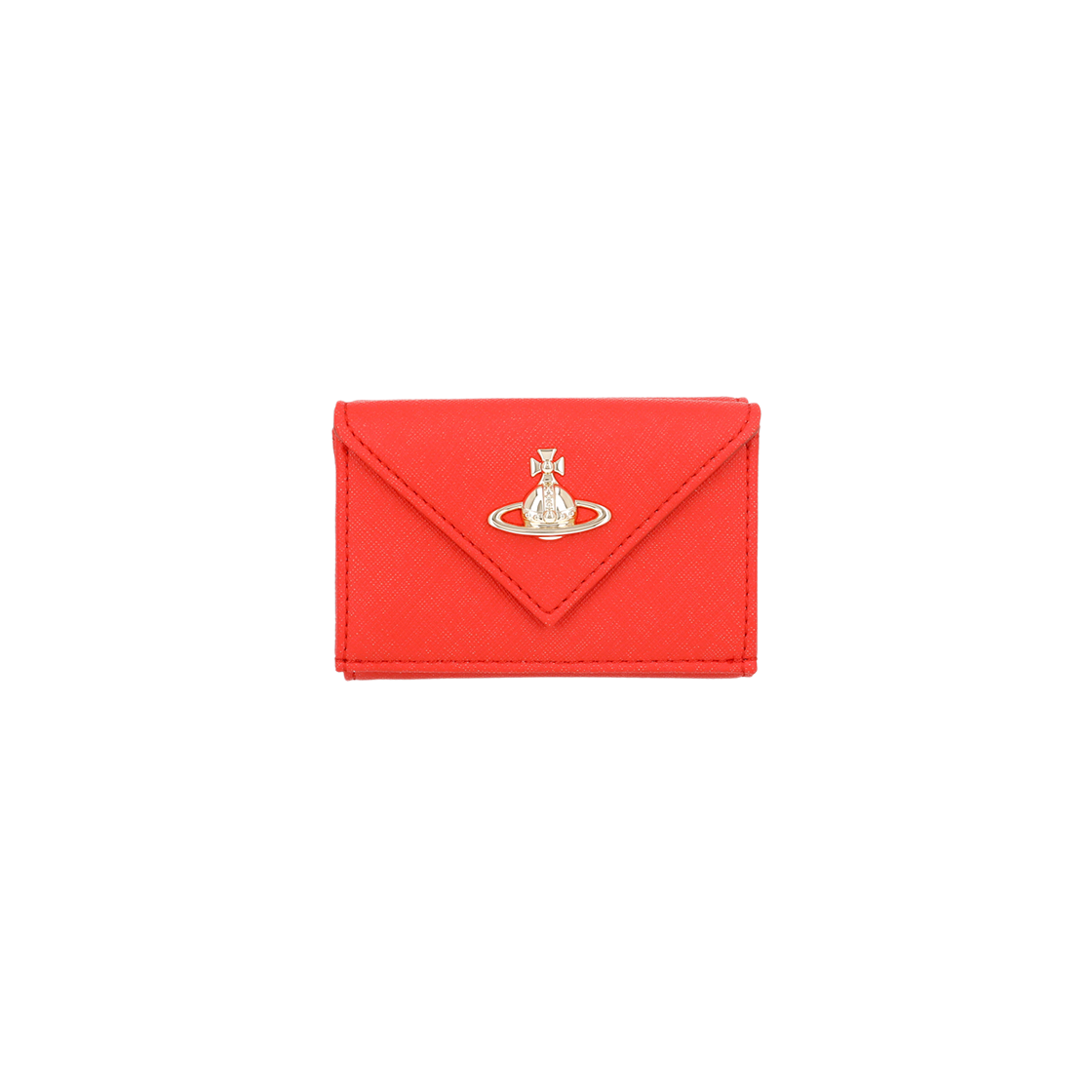5115002EW S0021 F402 [25% 쿠폰] Vivienne Westwood Envelope Saffiano Leather Wallet Orange