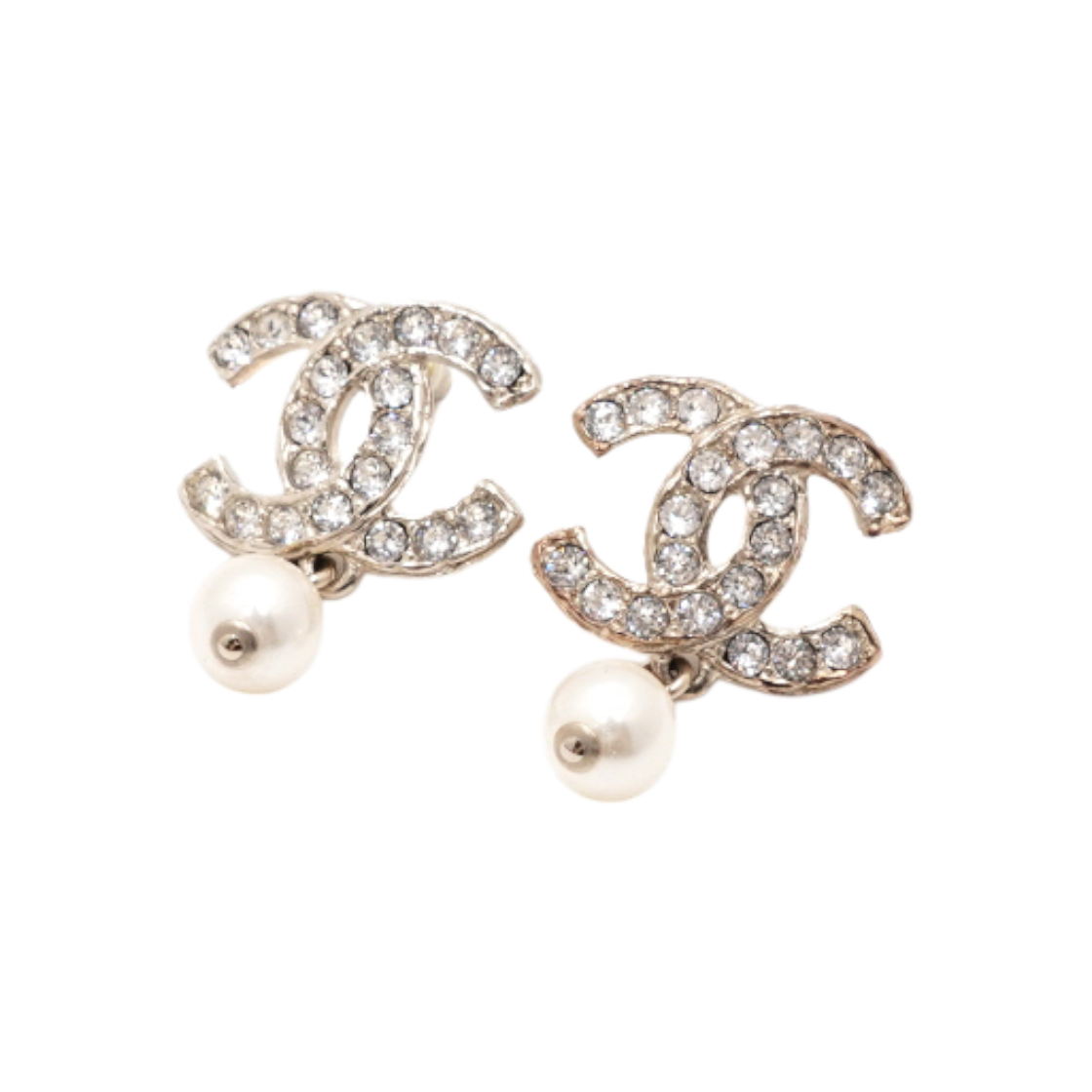 샤넬 21시즌 금장 CC 크리스탈 펄 진주 드랍 여성 이어링 aa64268(Chanel 21 Season Gold CC Crystal Pearl Drop Earrings)
