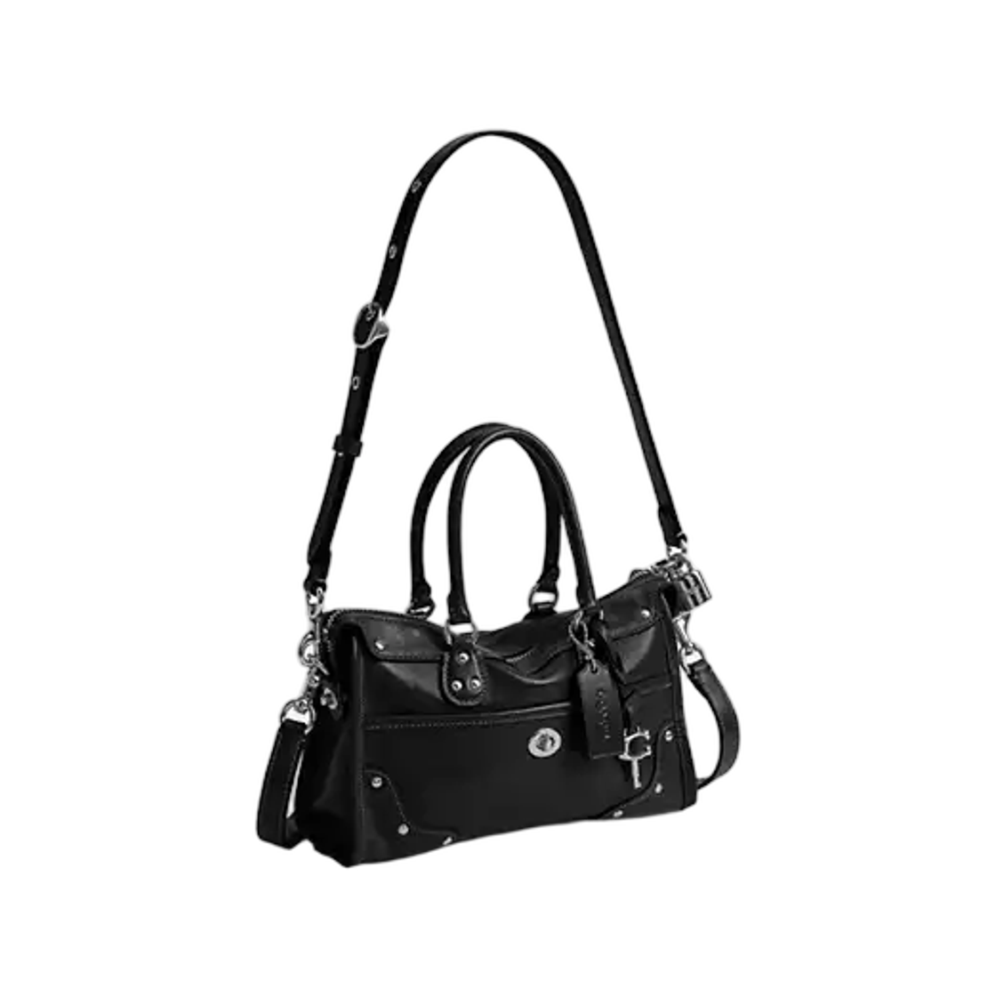 코치 라이더 사첼 백 24 실버 블랙(Coach Rhyder Satchel Bag 24 Silver Black) - 2
