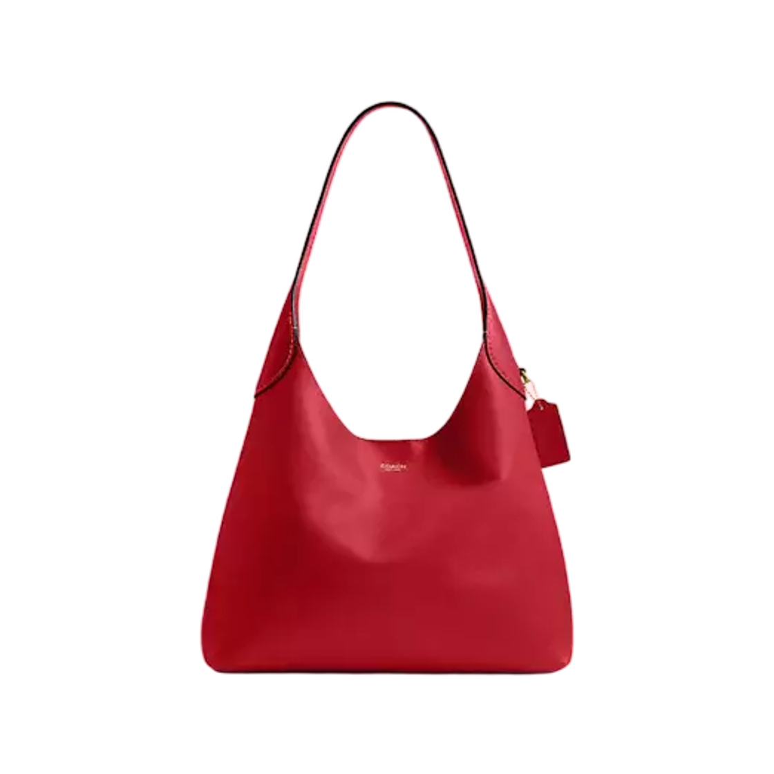 CCU00-B4SCA Coach Brooklyn Shoulder Bag 34 Brass Scarlet