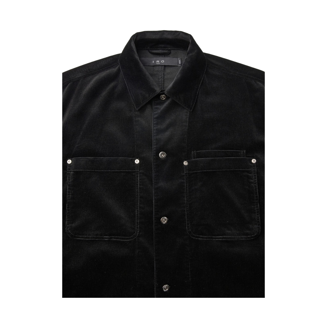 이로 샬뢰르 코듀로이 셔츠 블랙(Iro Chaleur Corduroy Shirt Black) - 4